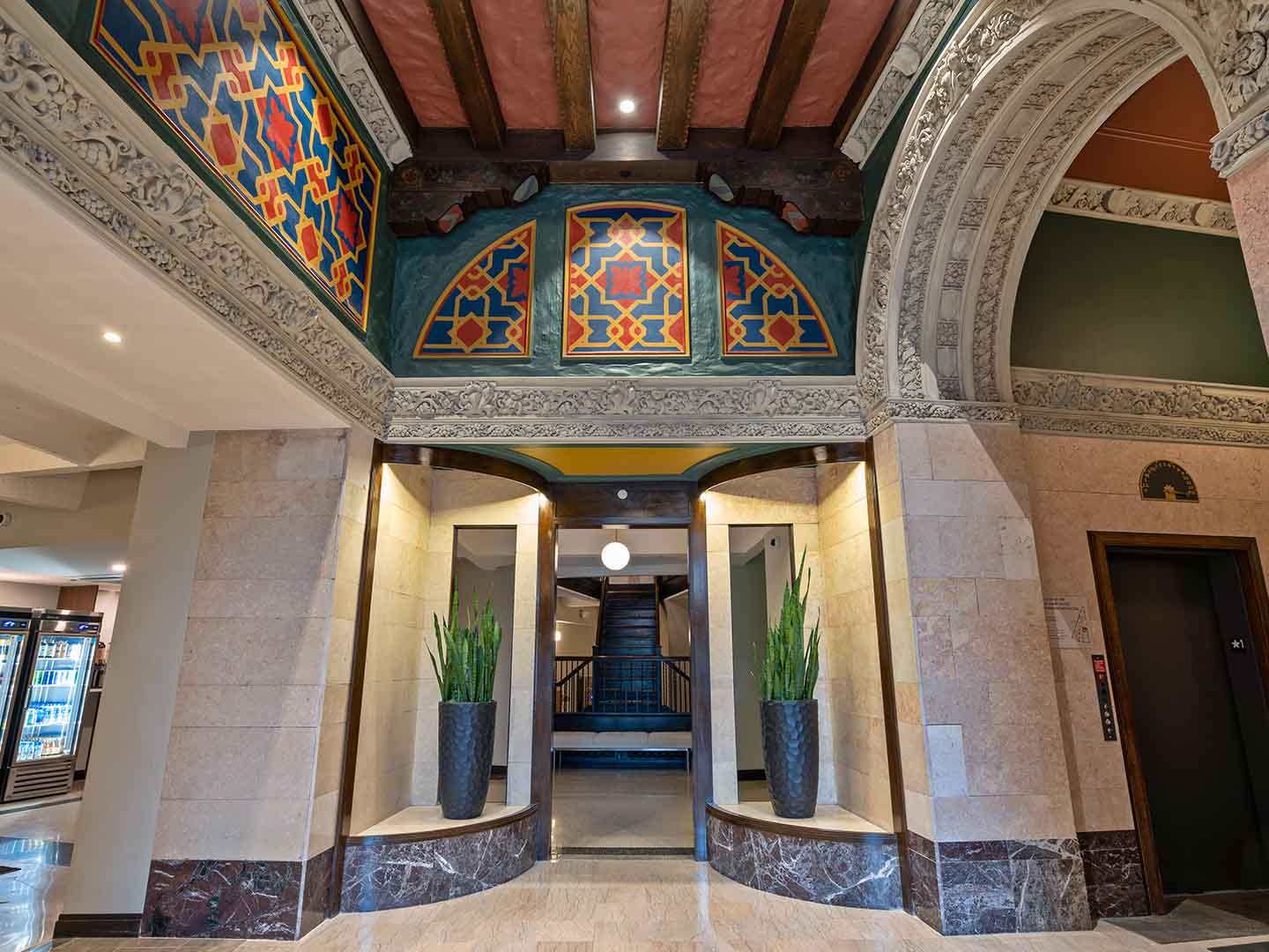 Photo of rennovated building interior.