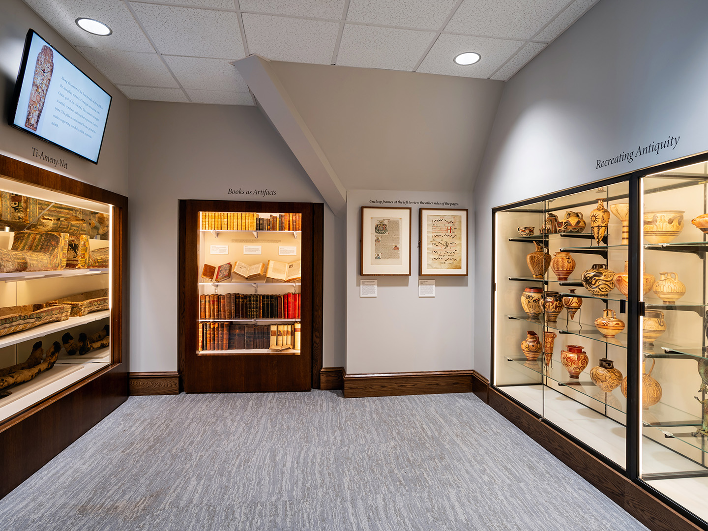 A photo of a museum exhibit.