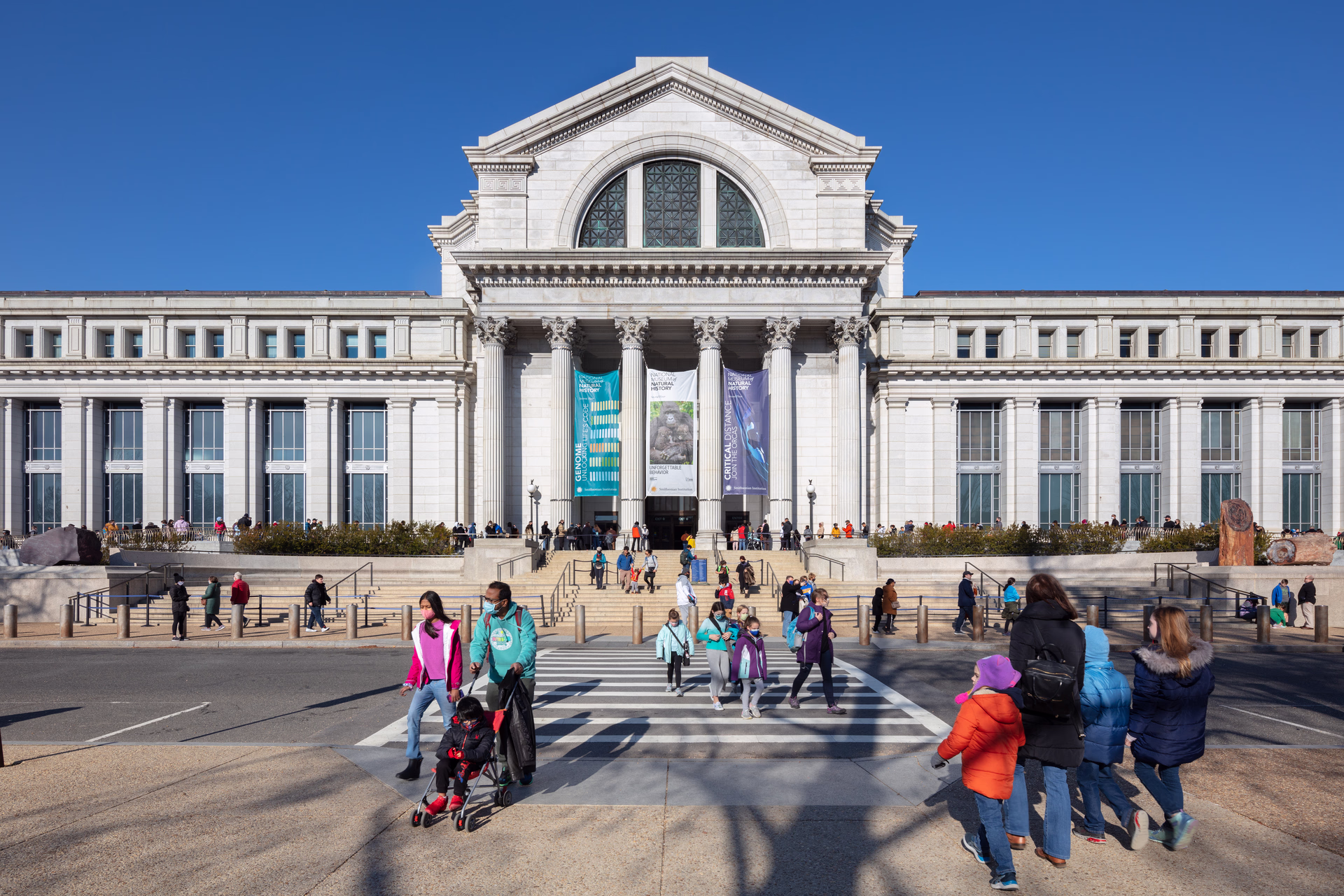 The exterior of the National Museum of Natural History.
