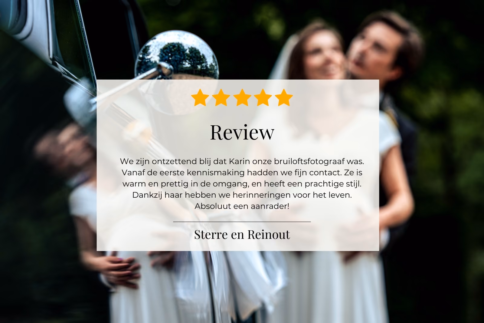 review trouwfotograaf karin deraedt