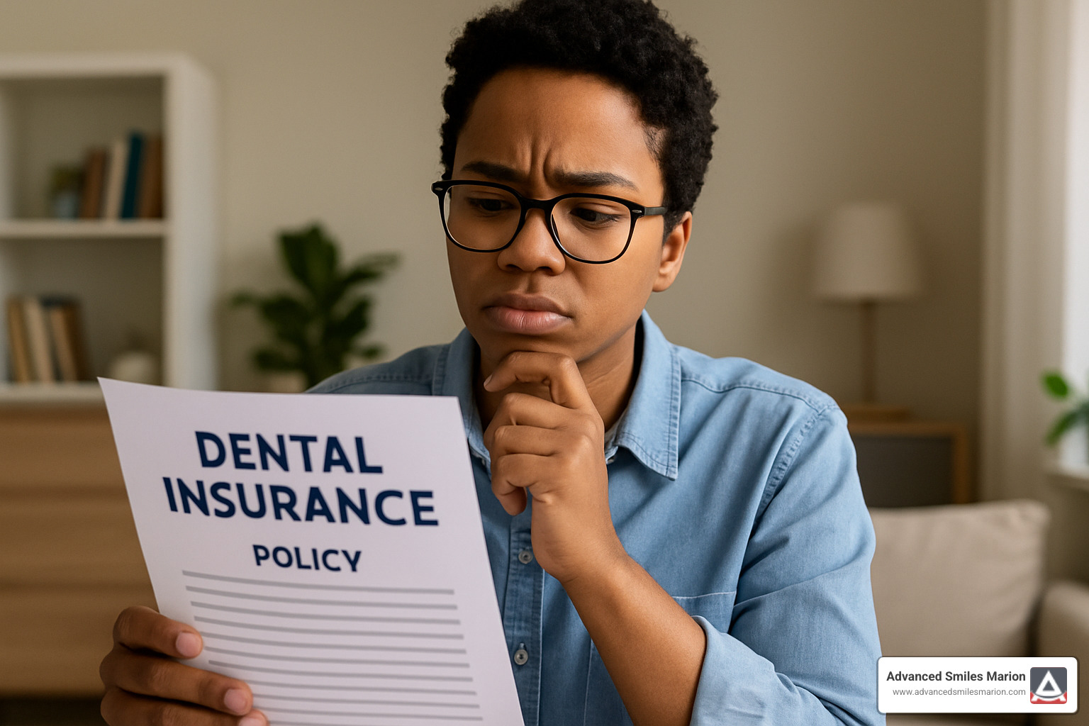 person reviewing dental insurance policy document - wisdom teeth removal cost with insurance