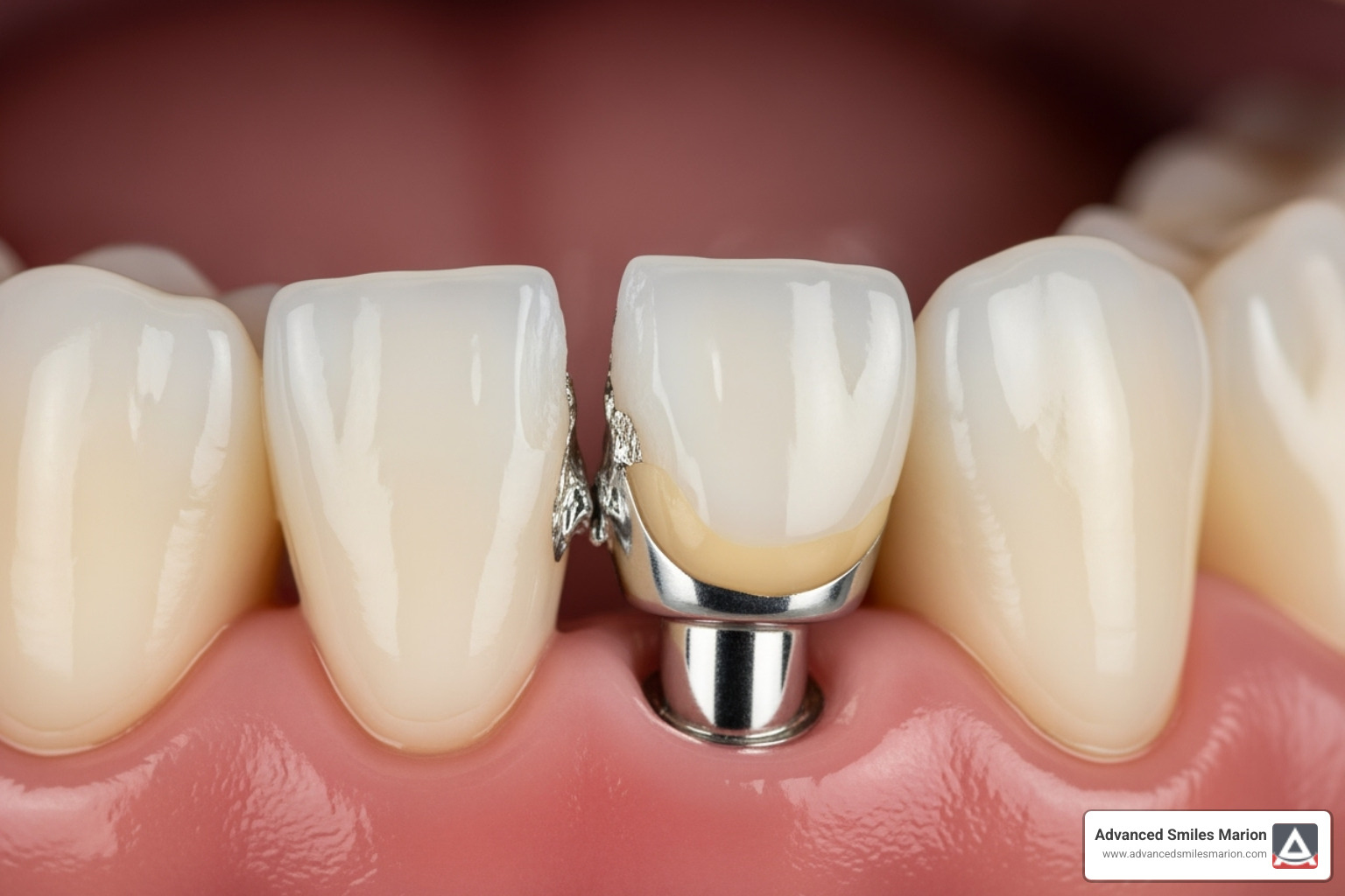 A first-aid kit with dental wax and gauze - broken bridge teeth
