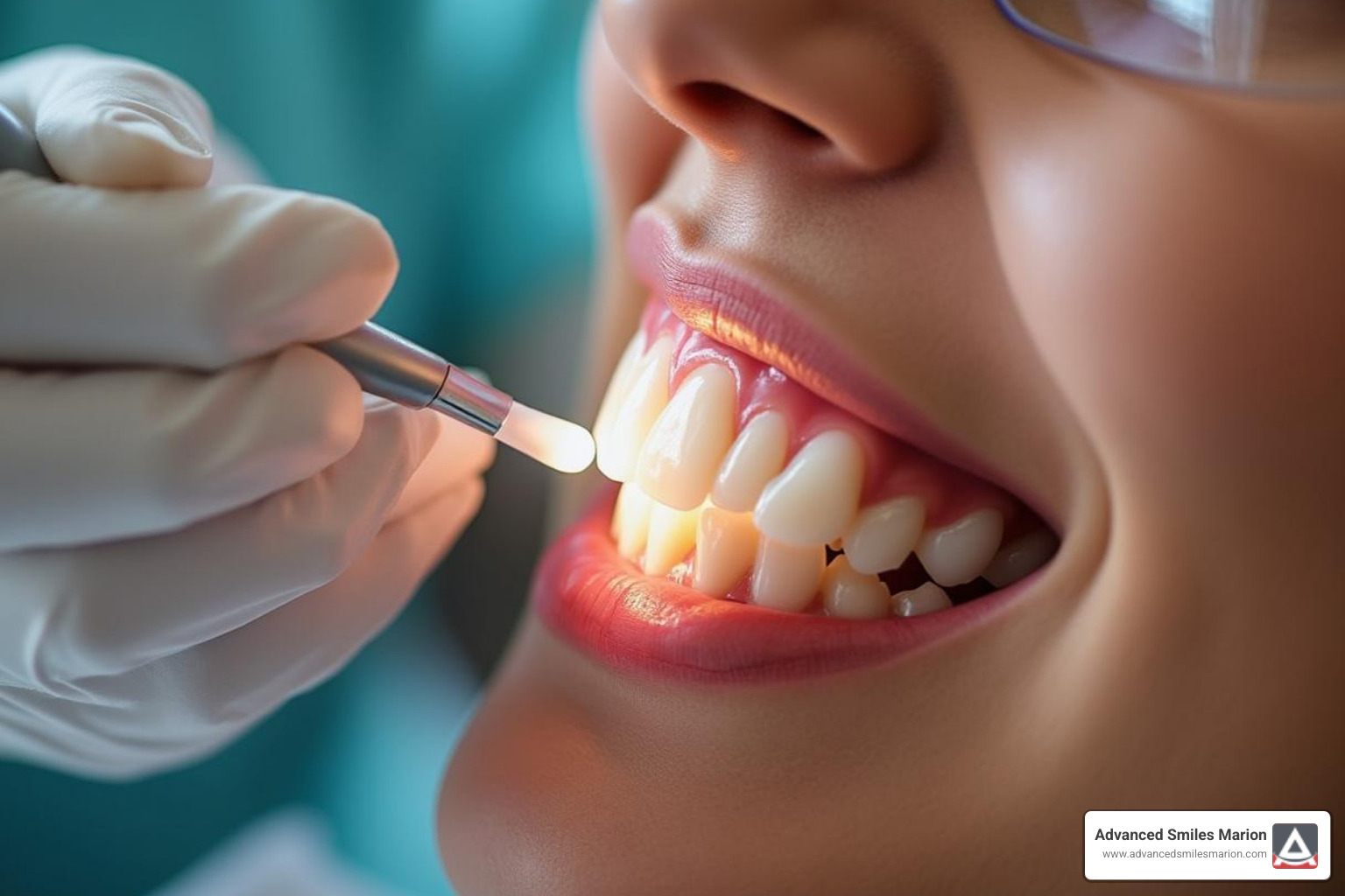 illustrating the simple, step-by-step dental bonding process - does dental bonding damage teeth