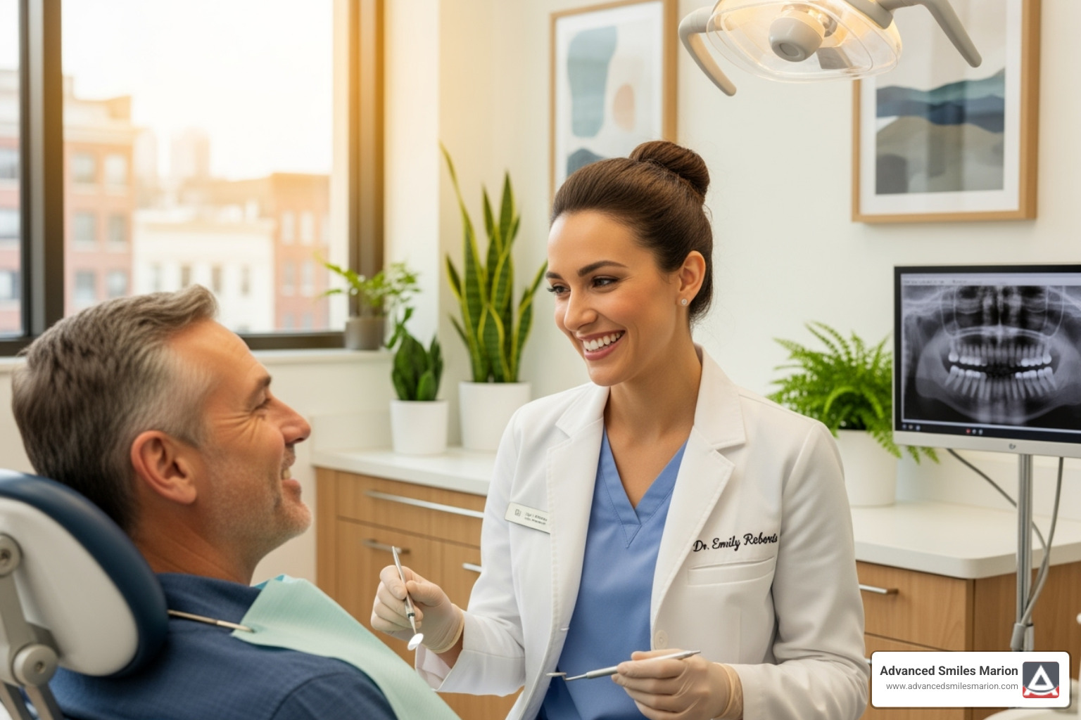 dentist consulting with a patient - teeth cleaning rate