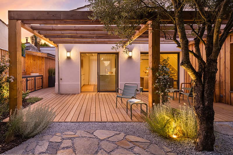 Maison contemporaine à patio