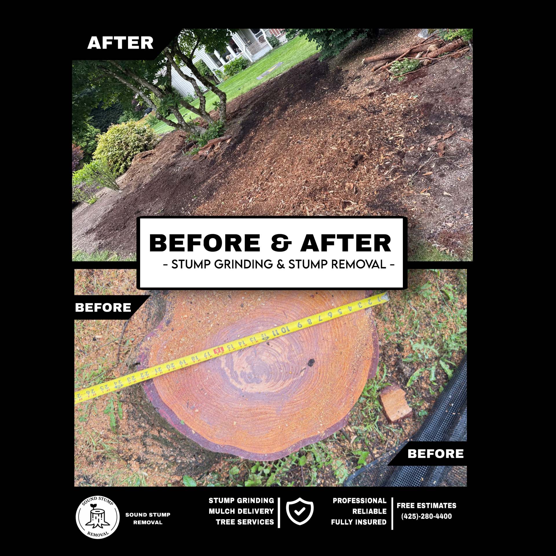 24" Stump Grinding & Removal