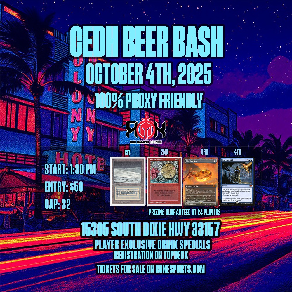 ROK Beer Bash - Miami CEDH Tournament