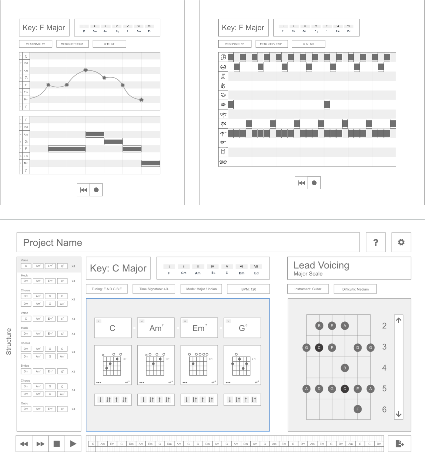 Image of early and rough prototype design for the project.