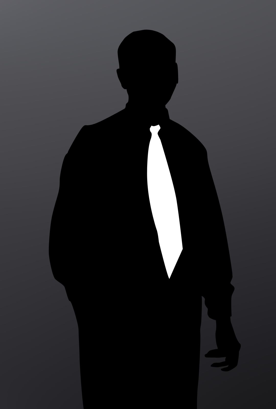Generische Silhouette einer Person als Platzhalter für ein fehlendes Profilbild.