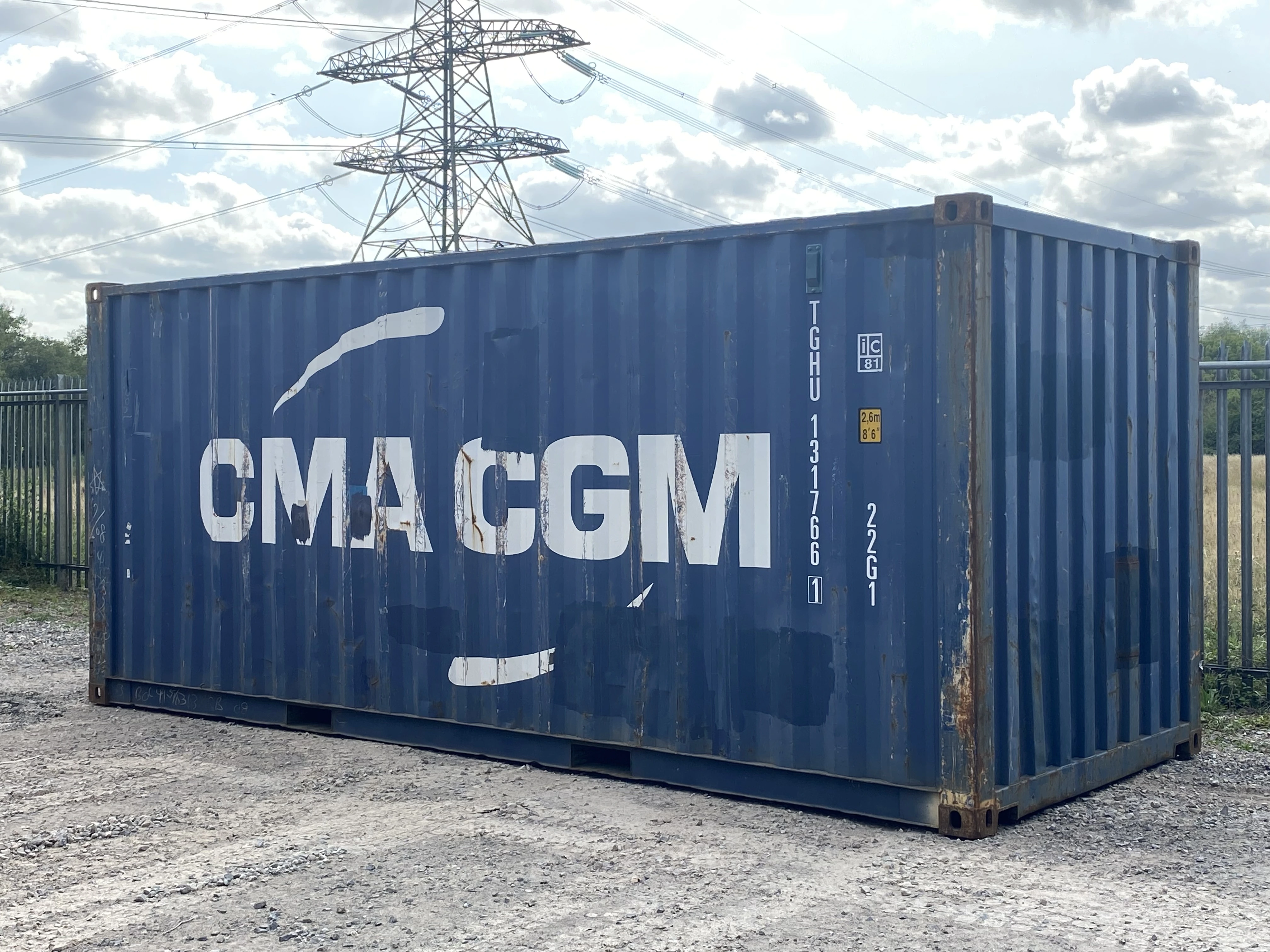 20ft Ex Shipping Container  -  TGHU1317661