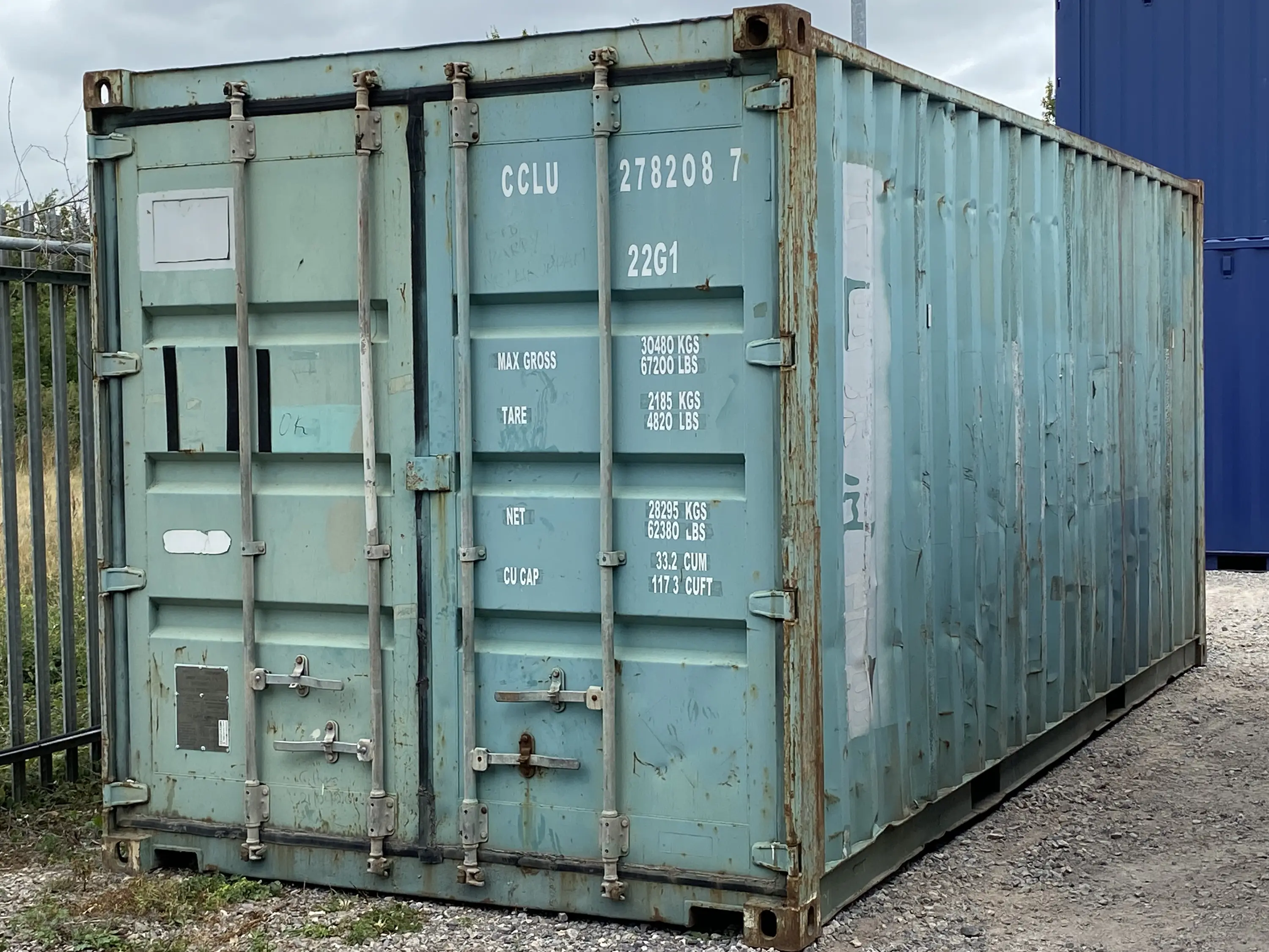 20ft Ex Shipping Container  -  CCLU2782087