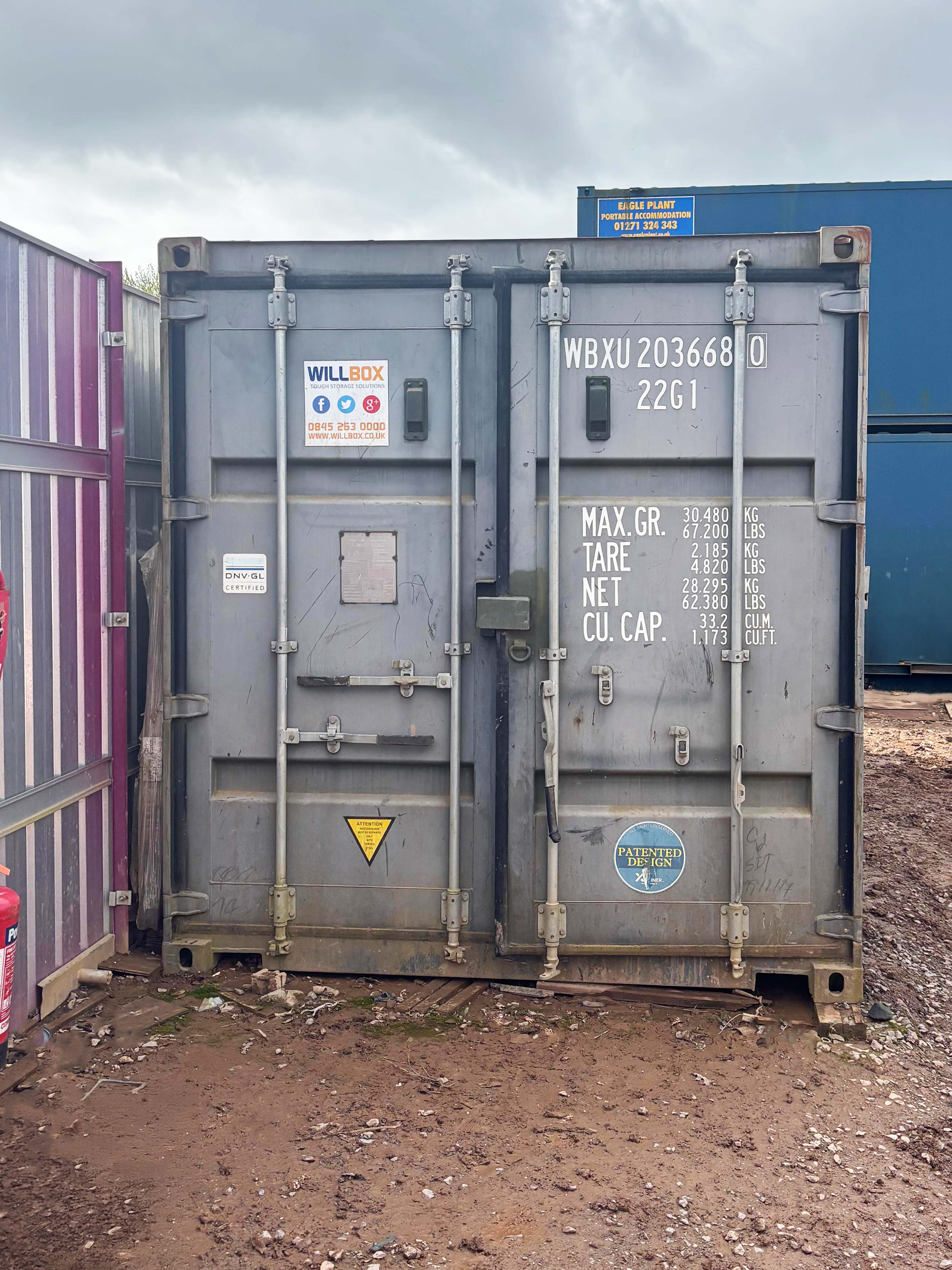 20ft Ex Shipping Container - WBXU2036680