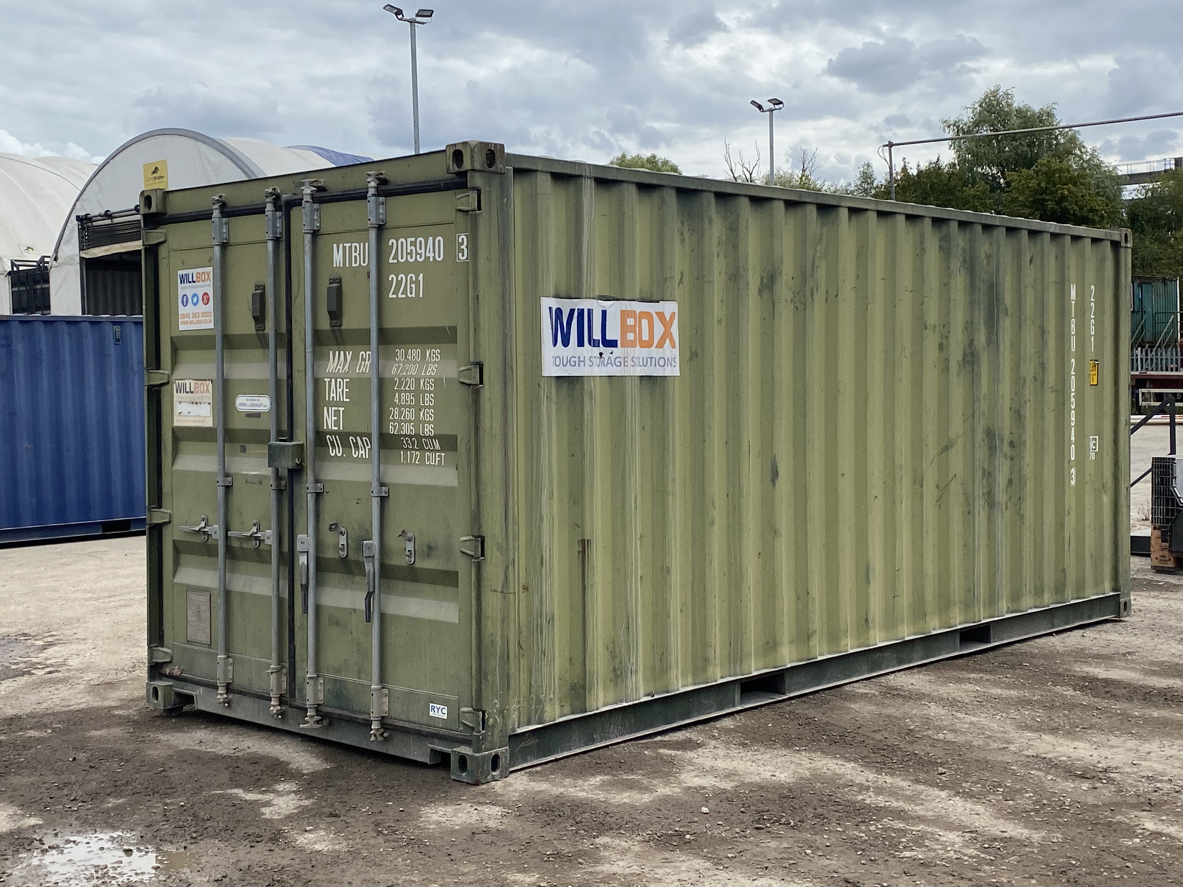 20ft Dark Green Container - MTBU2059403