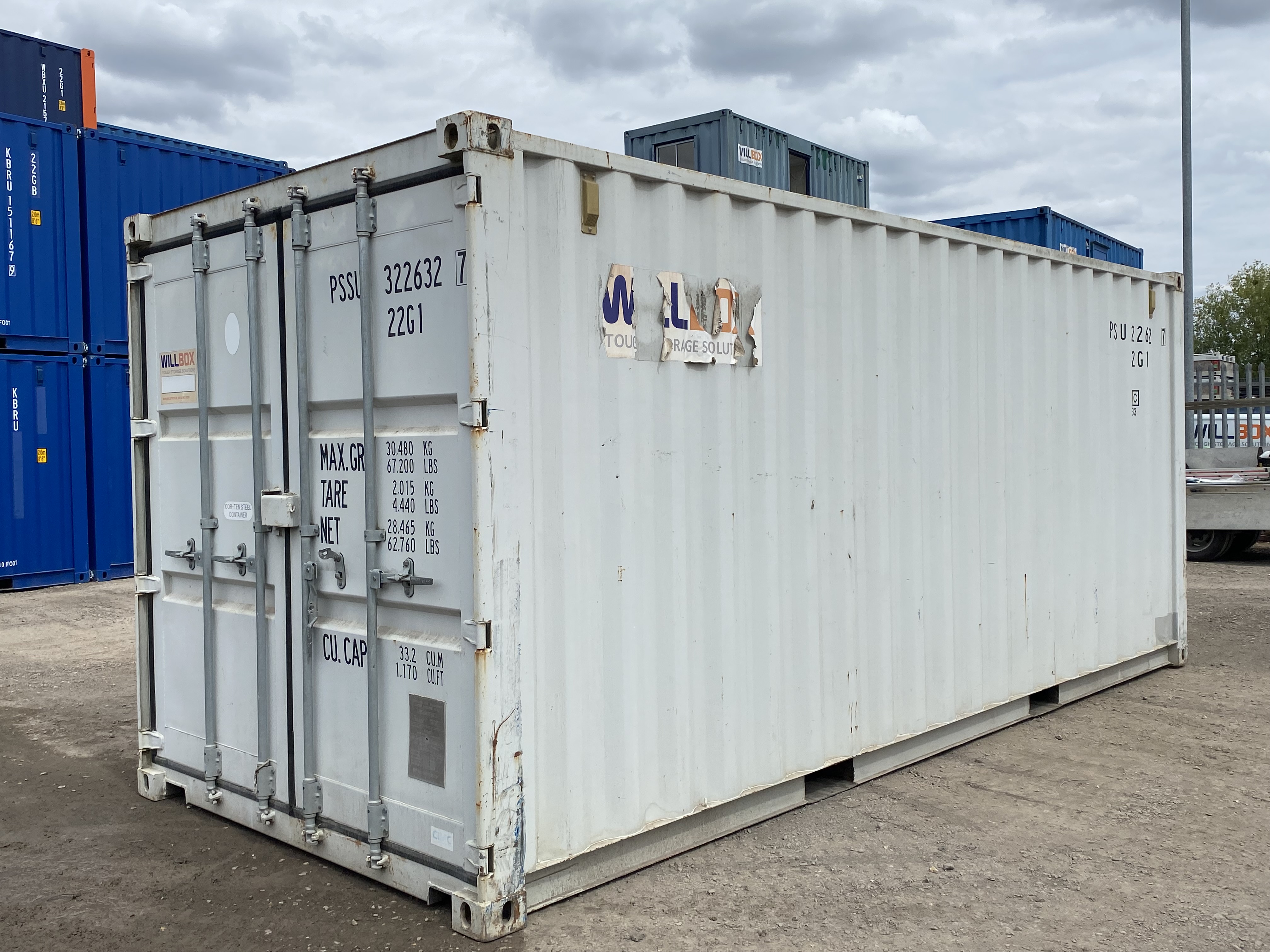 20ft Light Grey Container -  PSSU3226327
