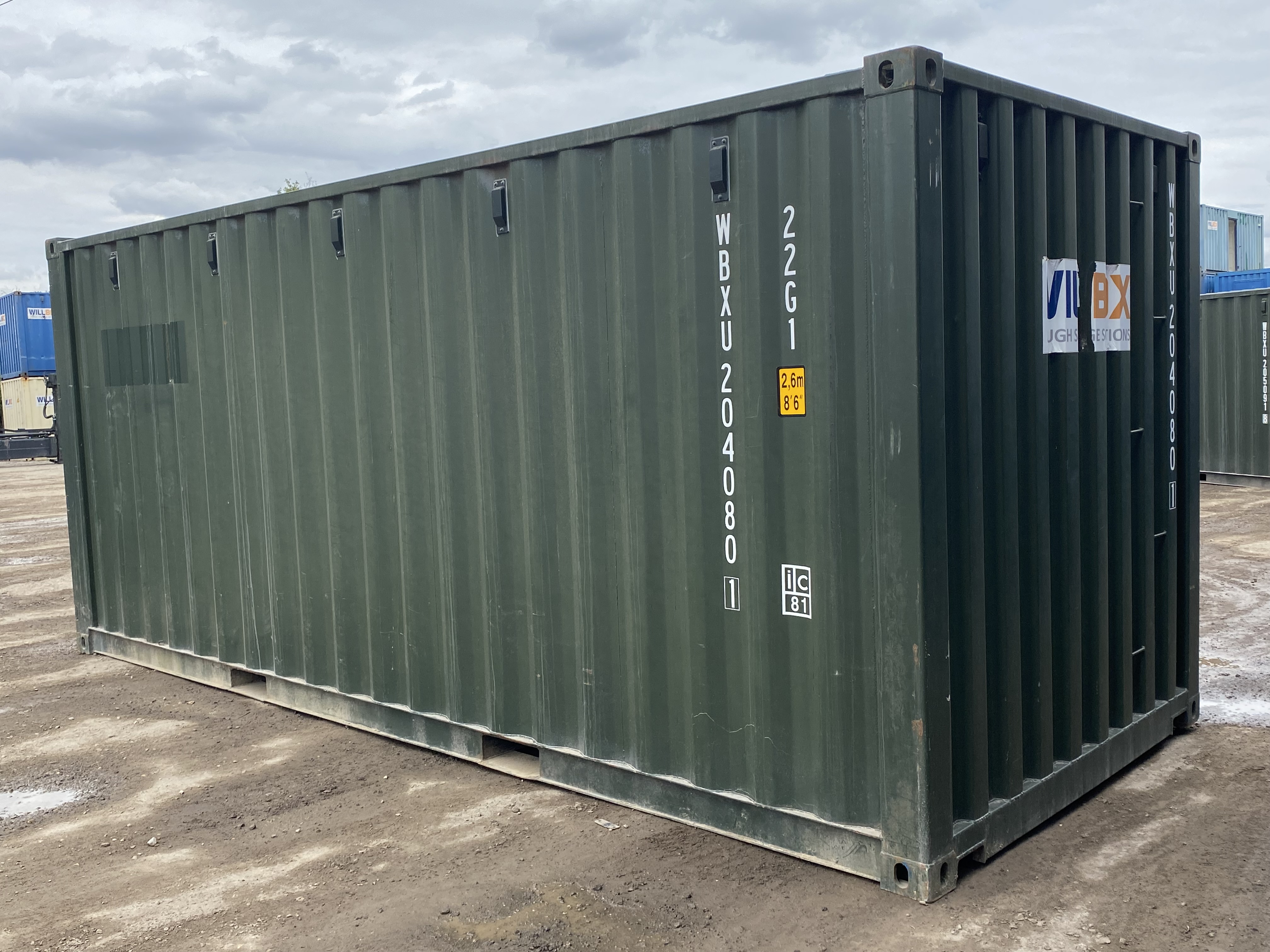 20ft Dark Green Container - WBXU2040801