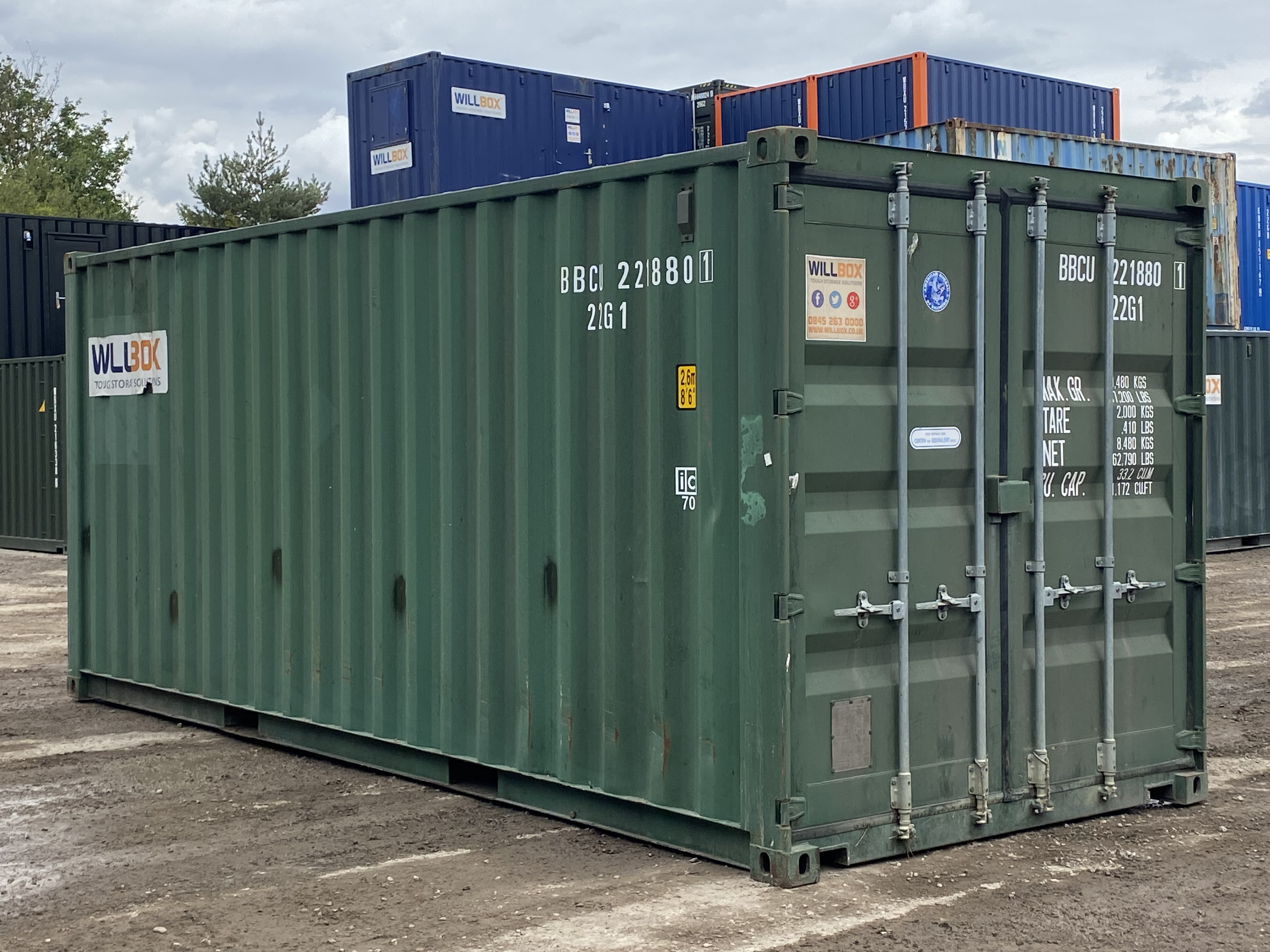 20ft Dark Green Container - BBCU2218801