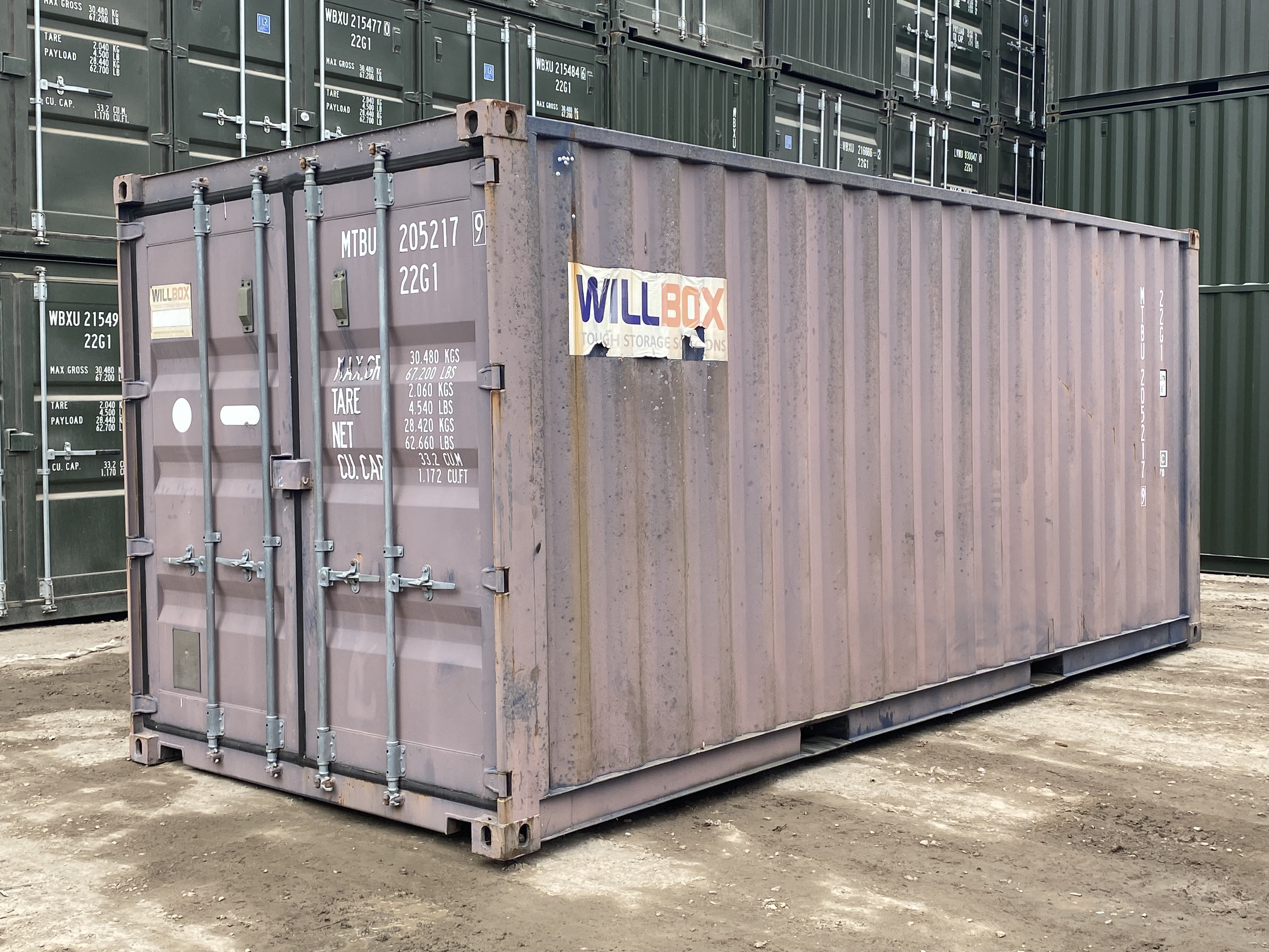 20ft Dark Grey Container - MTBU2052179