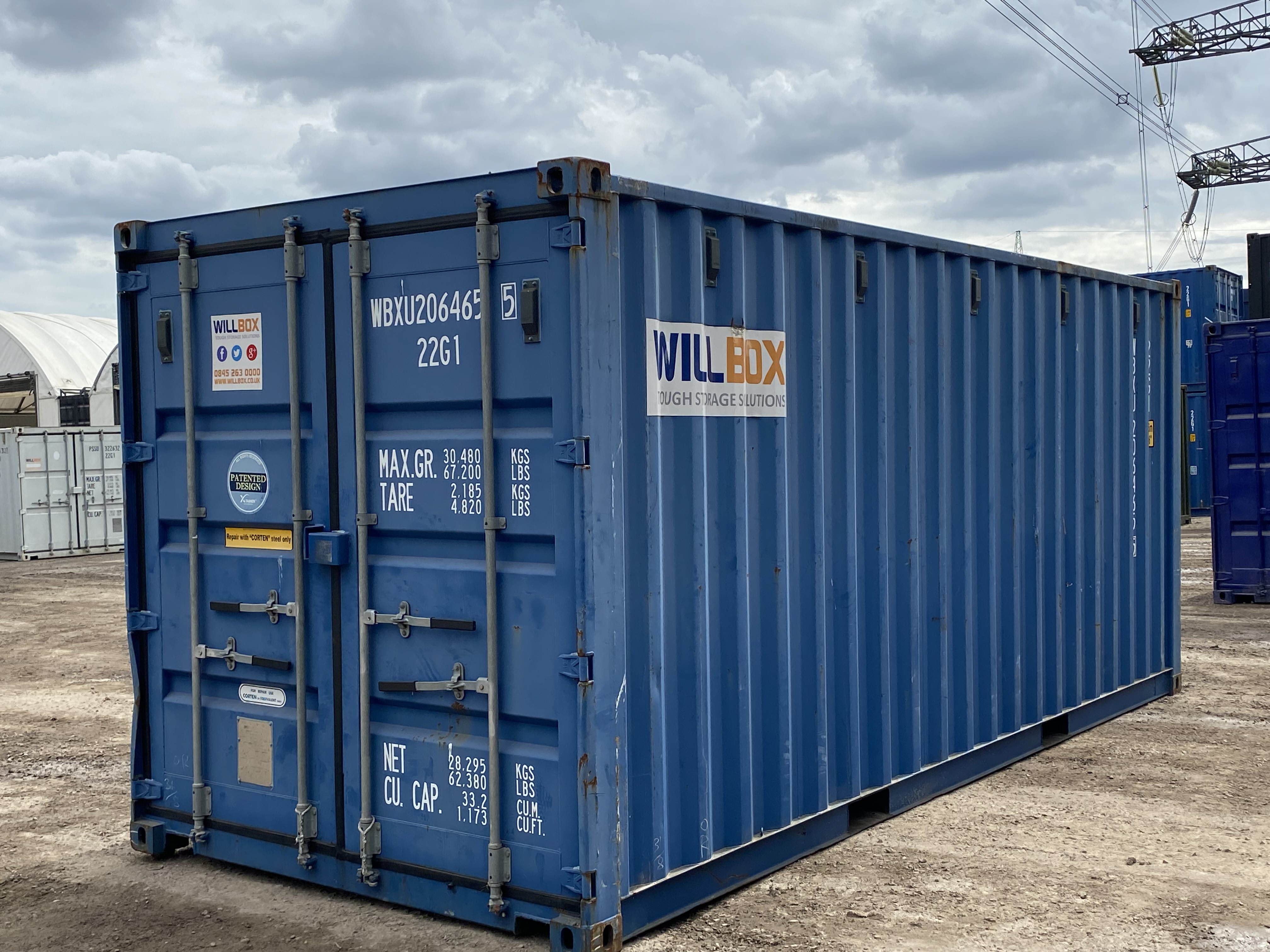 20ft Dark Blue Container - WBXU2064655