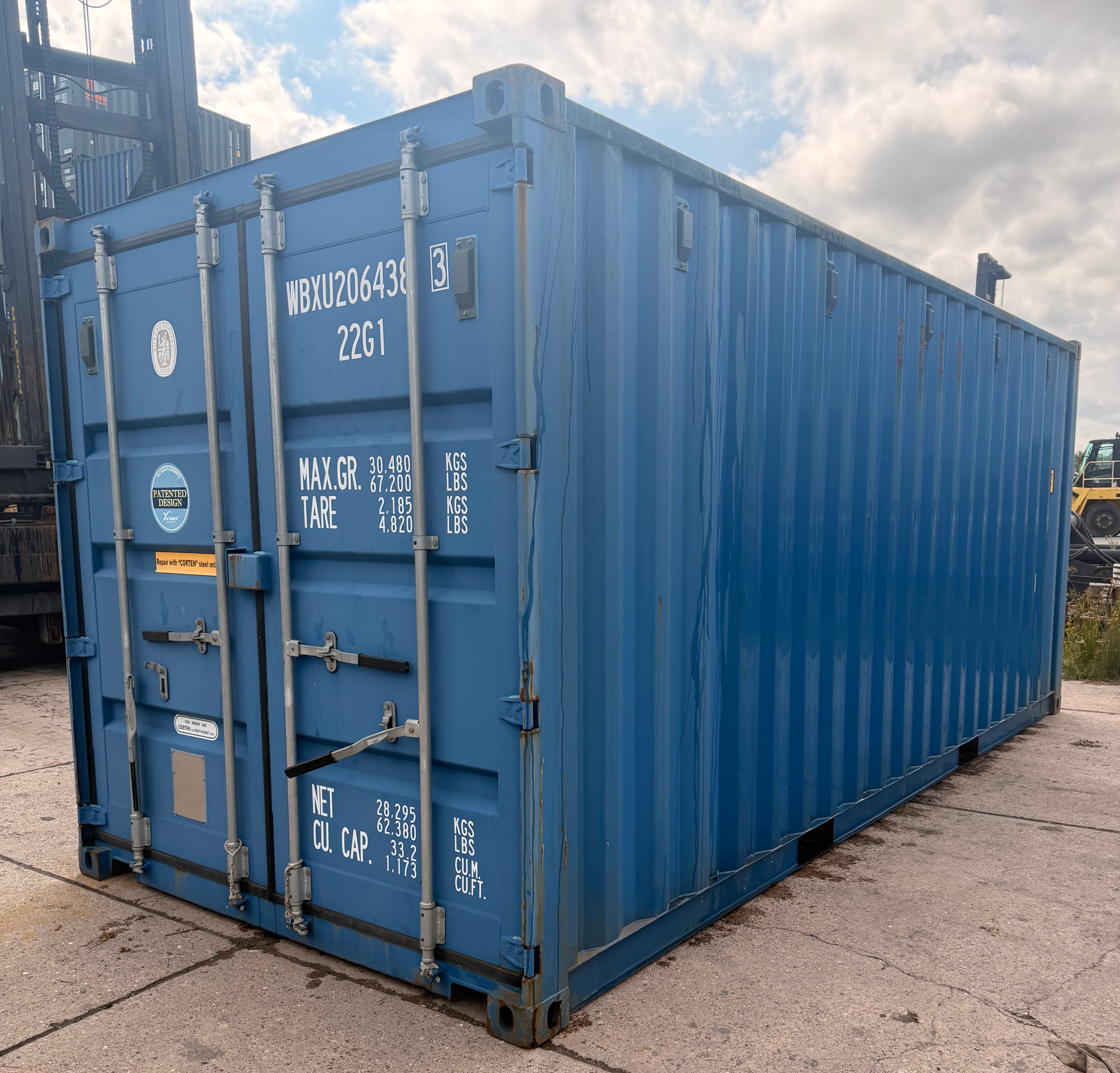 20ft Dark Blue Container - WBXU2064383 