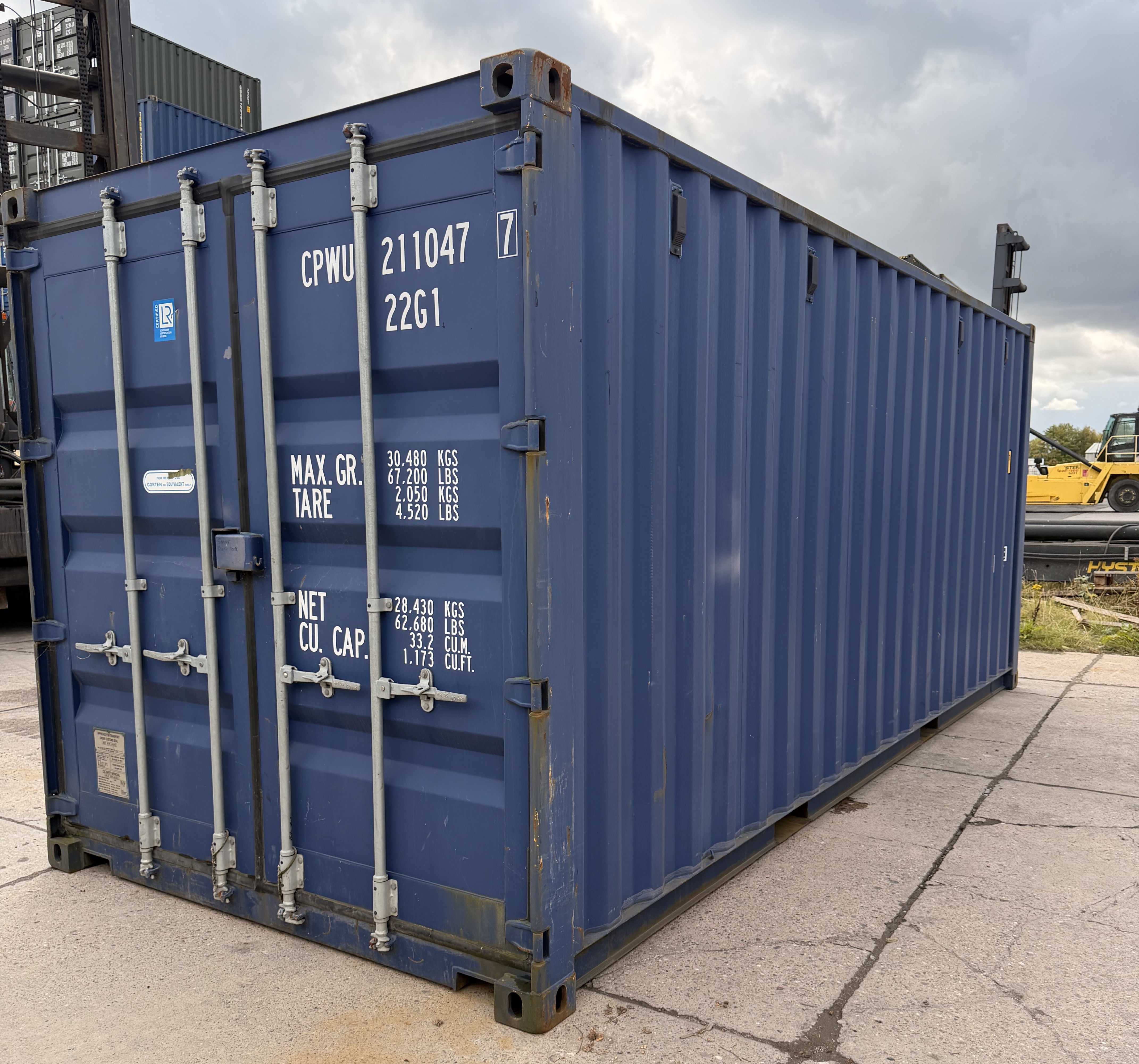 20ft Dark Blue Container - CPWU2110477