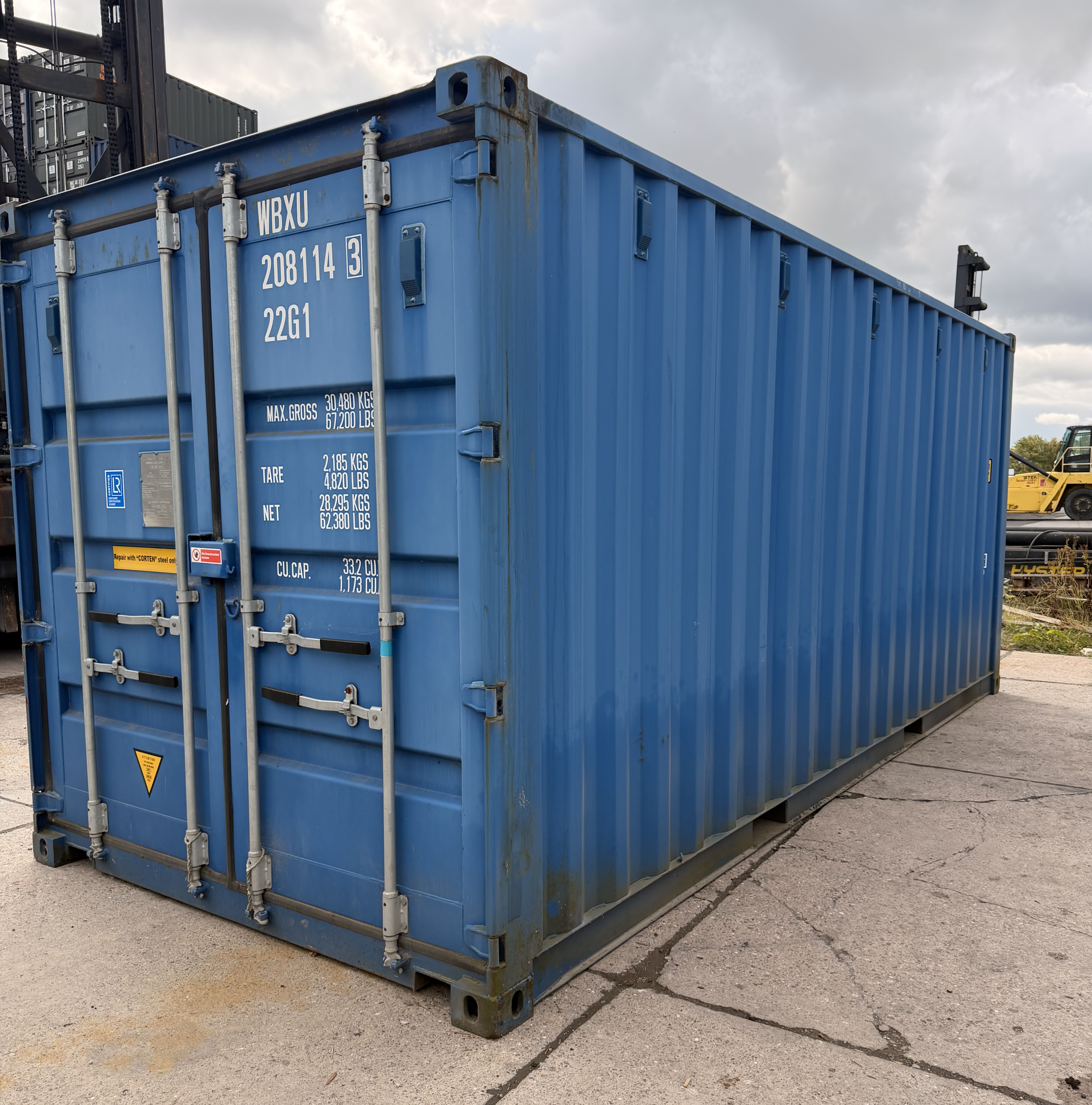 20ft Dark Blue Container - WBXU2081143