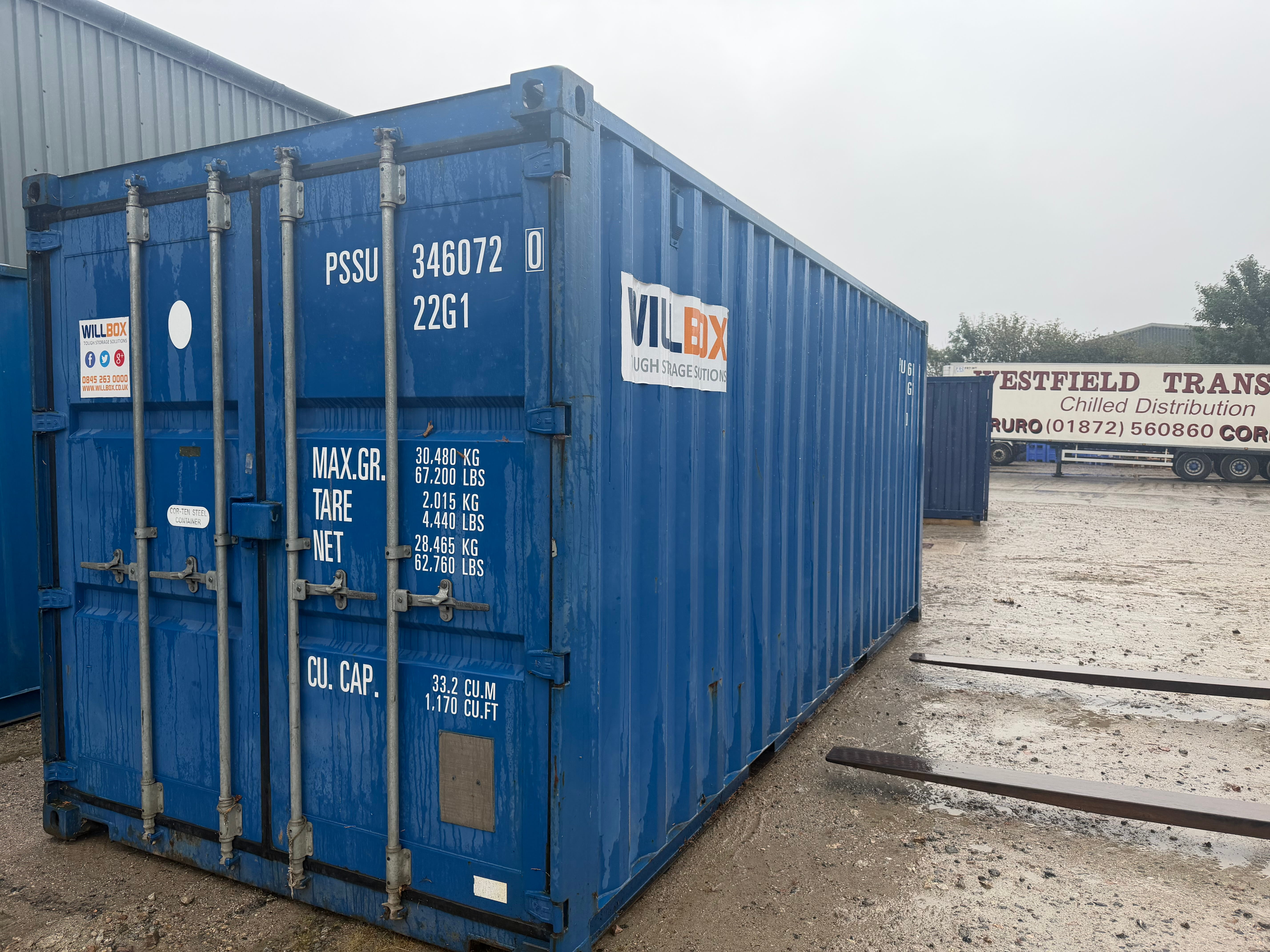 20ft Dark Blue Container - PSSU3460720