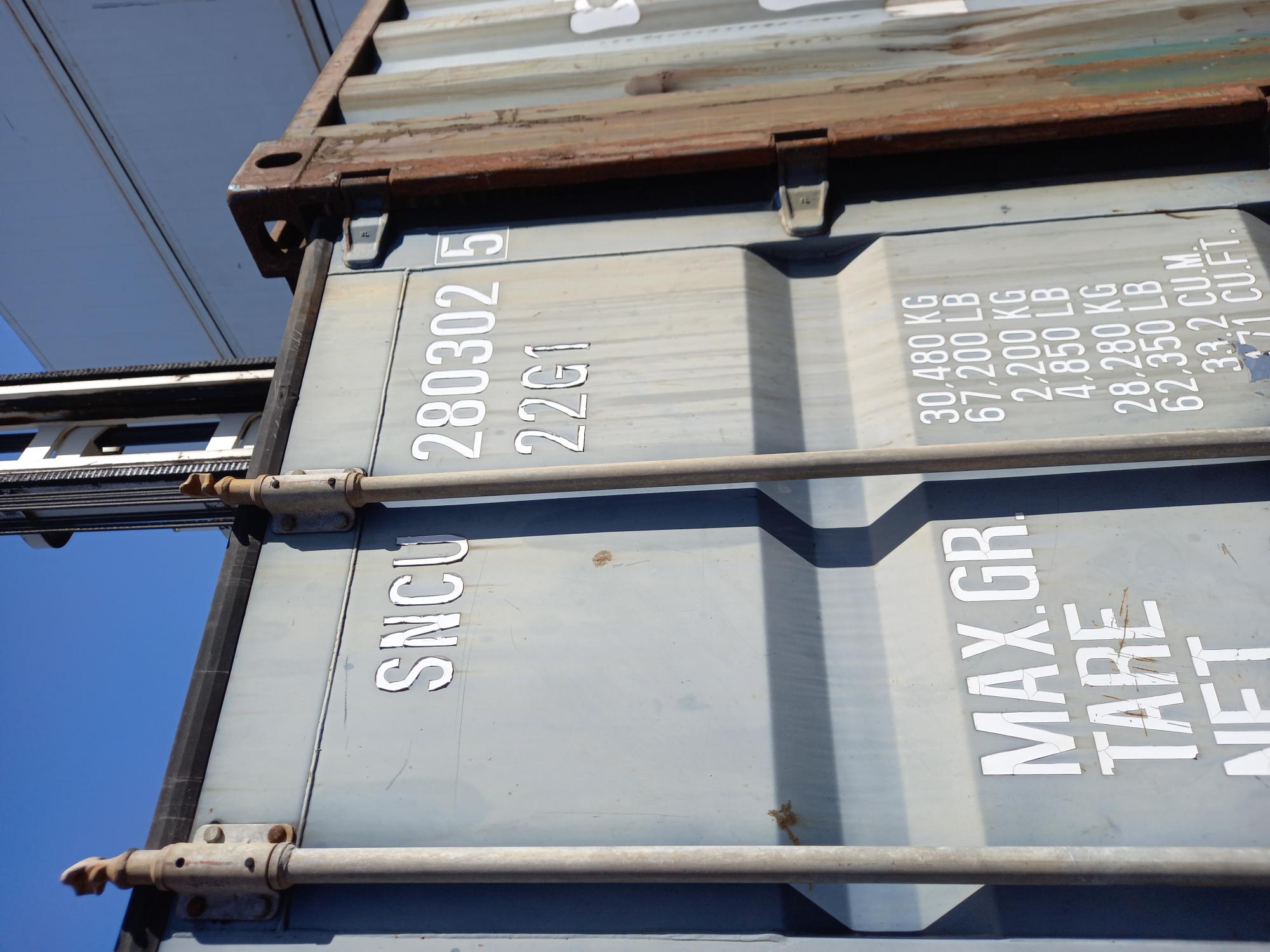 20ft Ex Hire Light Blue Container - SNCU2803025