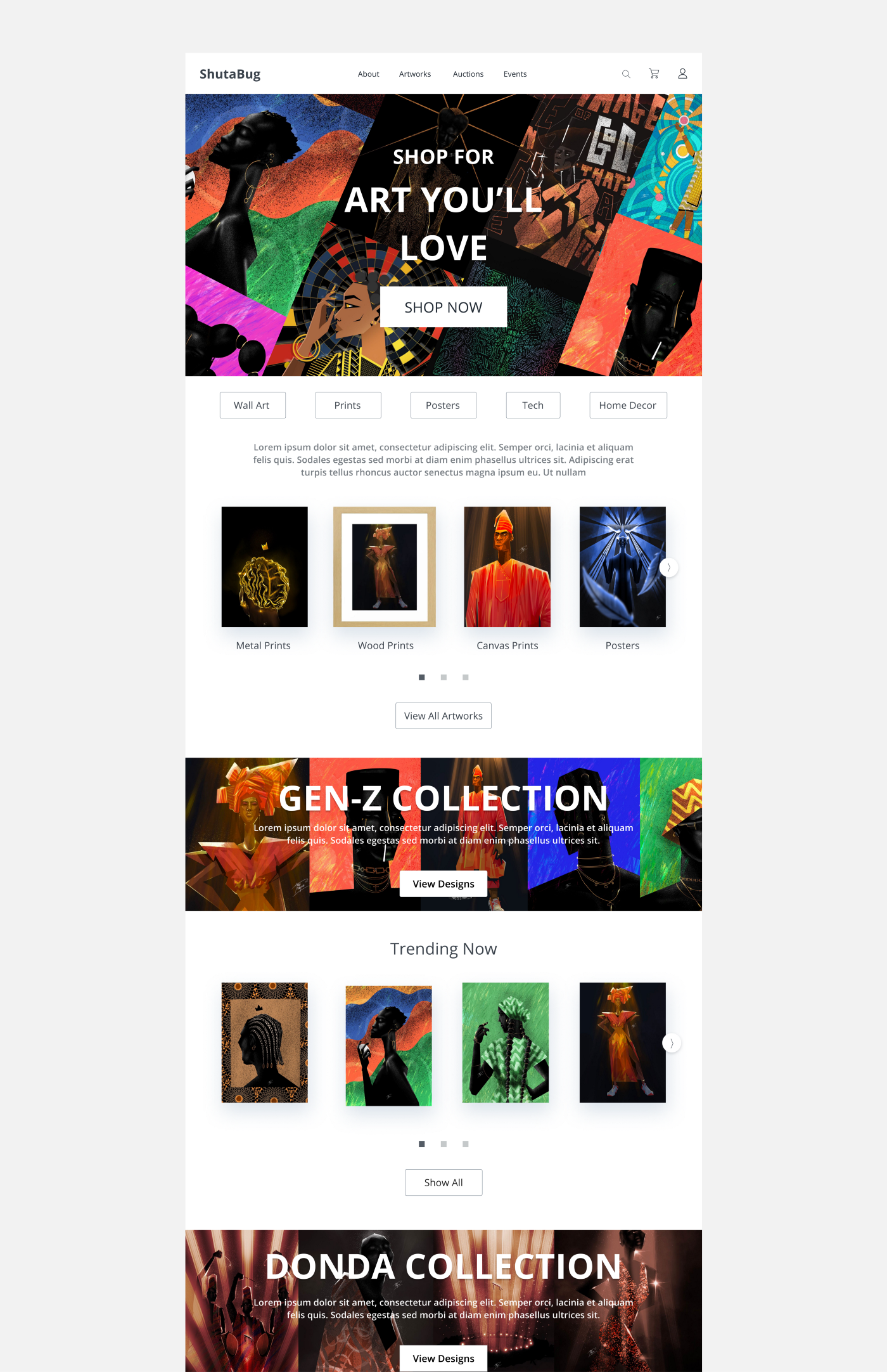 A screenshot of web page