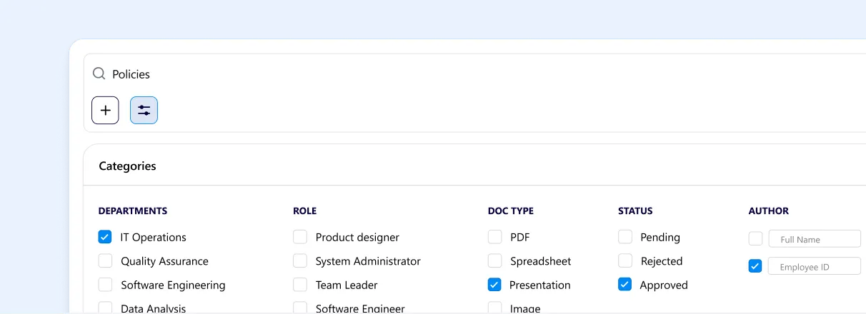 Pinpoint accuracy with dynamic filters.