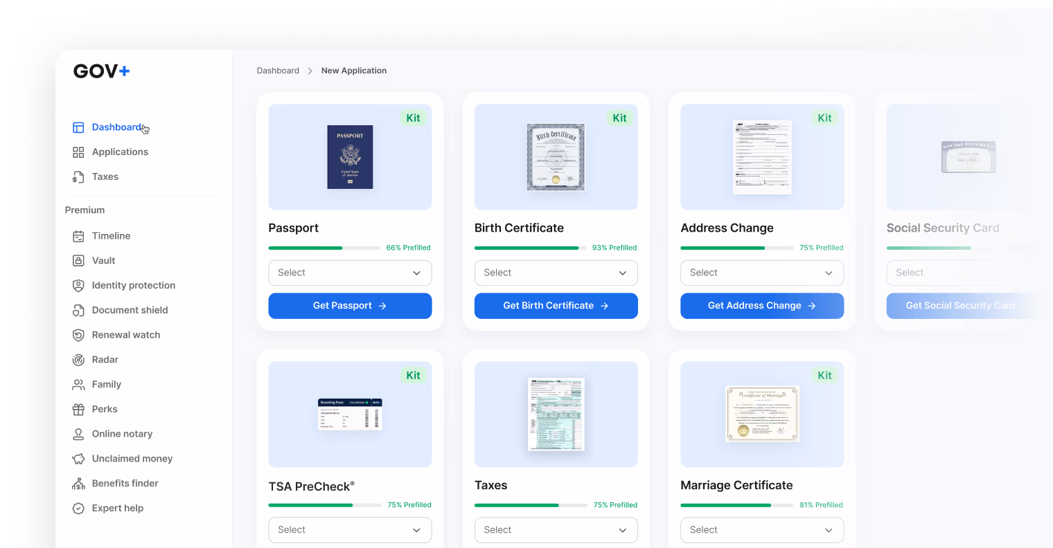 Complete any application in minutes