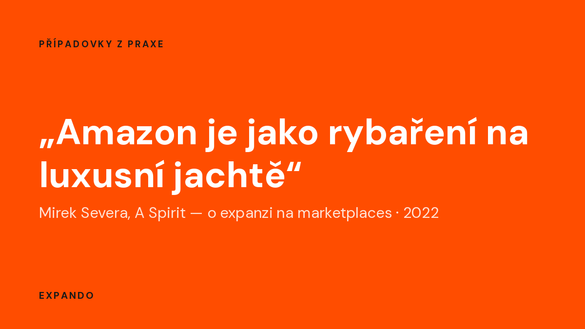 Mirek Severa z A Spirit: Amazon je jako rybaření na luxusní jachtě