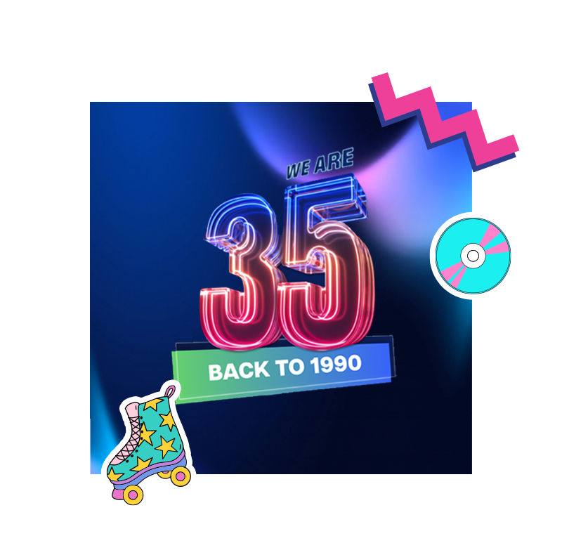 HighCo 35 ans — Back to 1990, dispositif anniversaire boosté à l'IA générative
