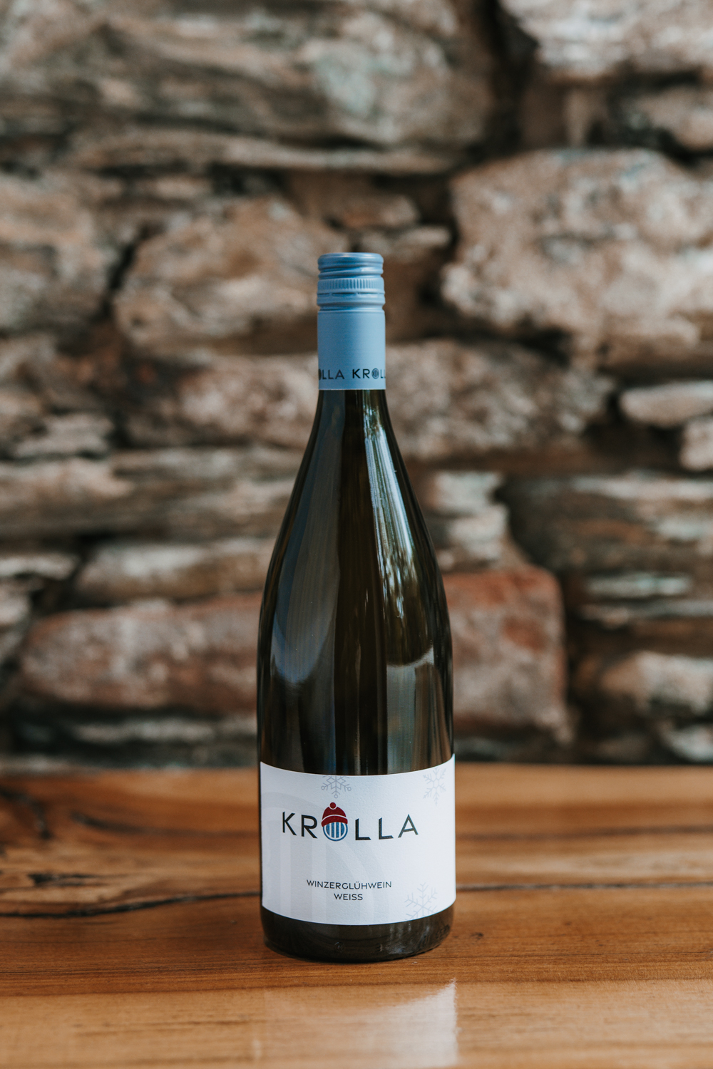 Eine Flasche Winzerglühwein