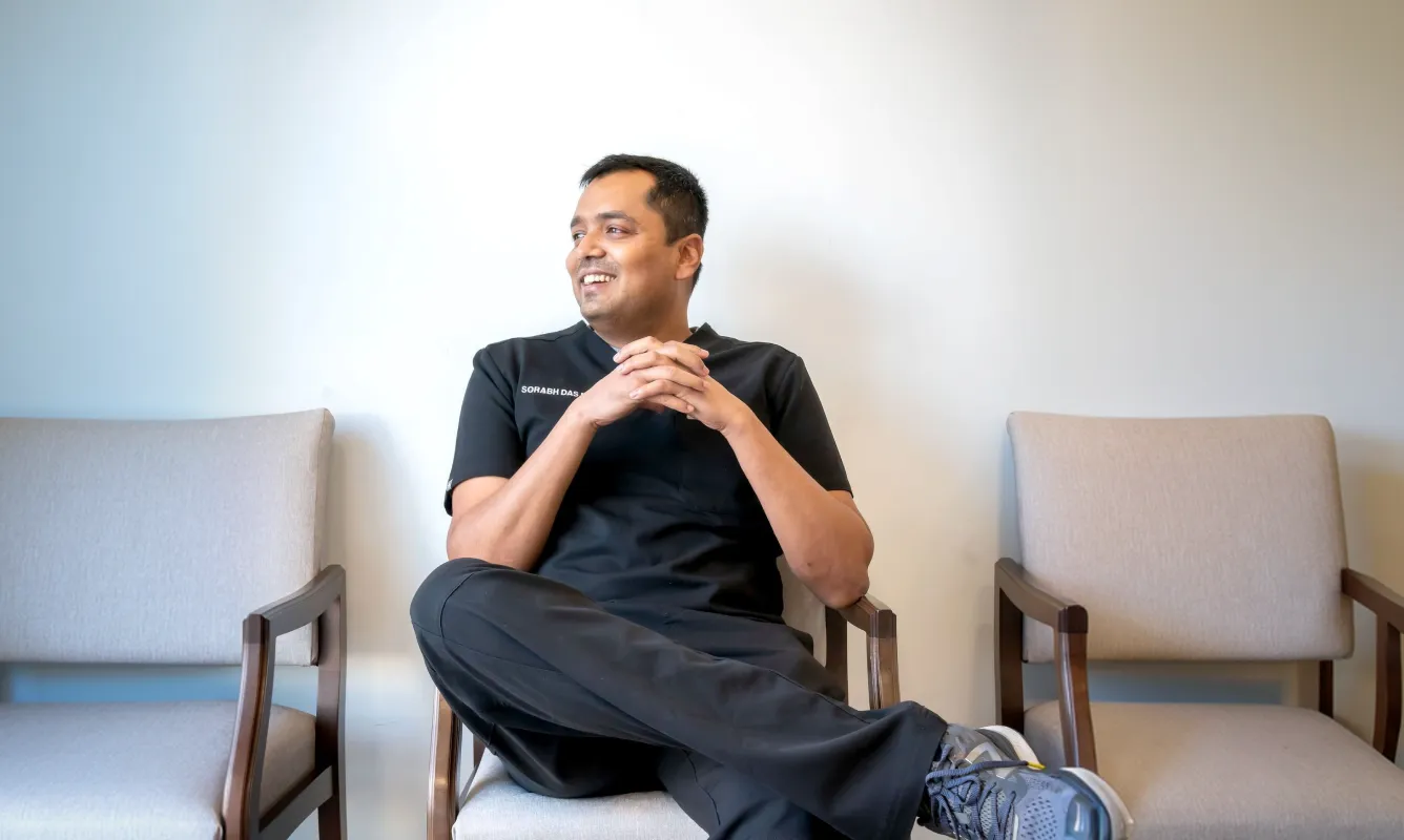 Your dentist in American Canyon, CA | Dr. Das and Dr. Singh smiling