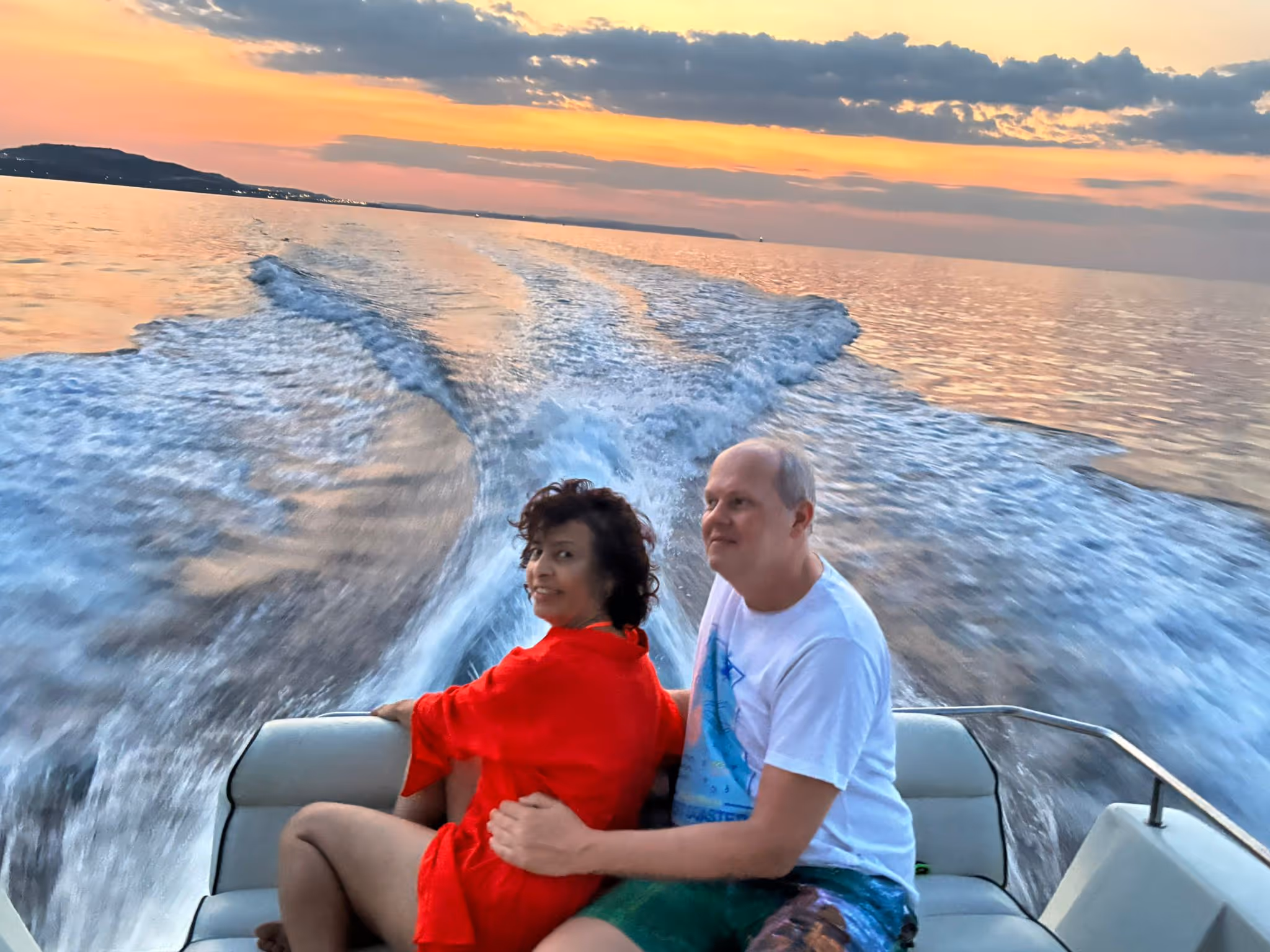COUPLE ON BOAT
