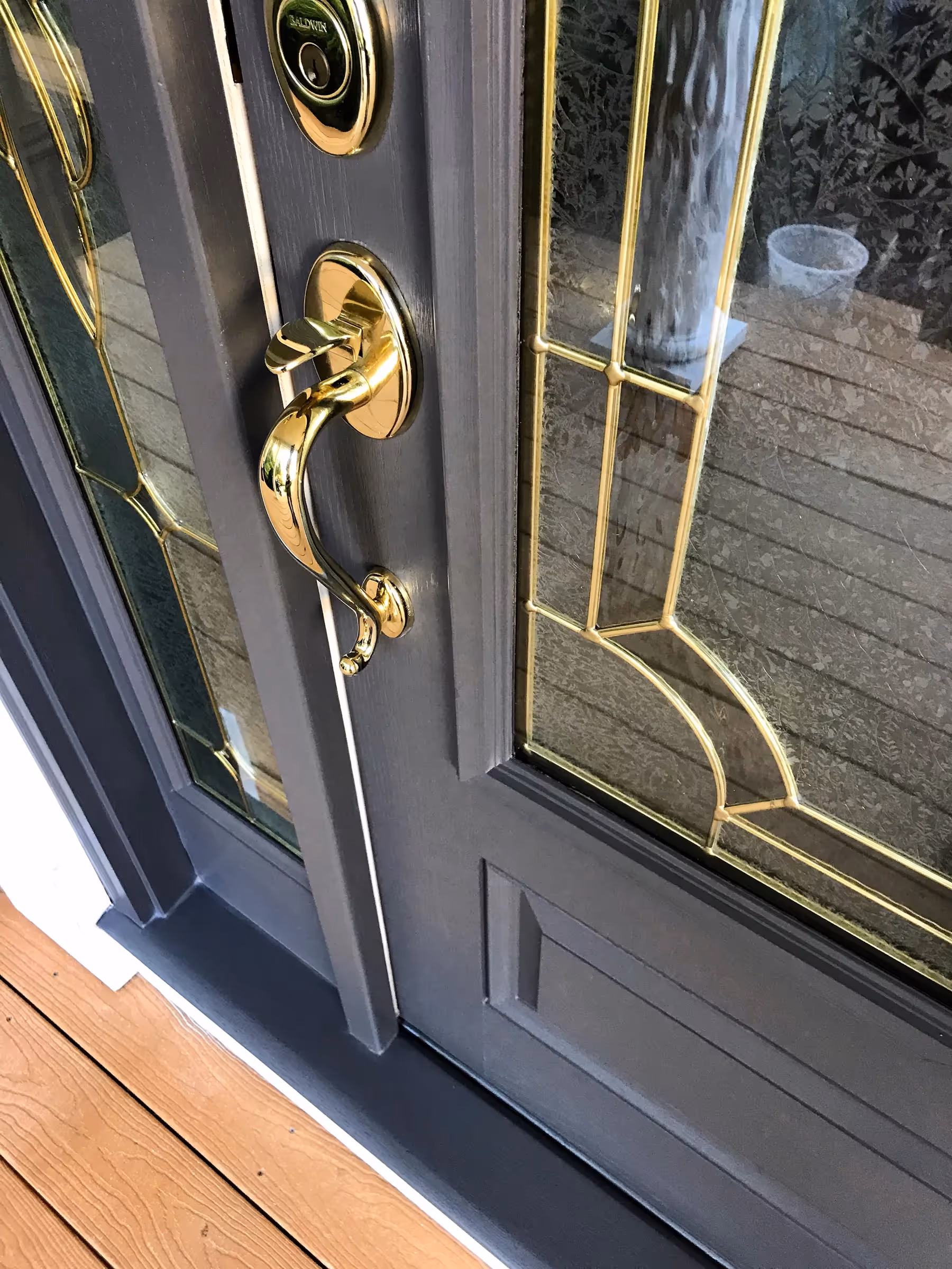 Fantasy Finishes entryway restoration, cabinet repair renovation, interior painting on Long Island New York 631-278-5096