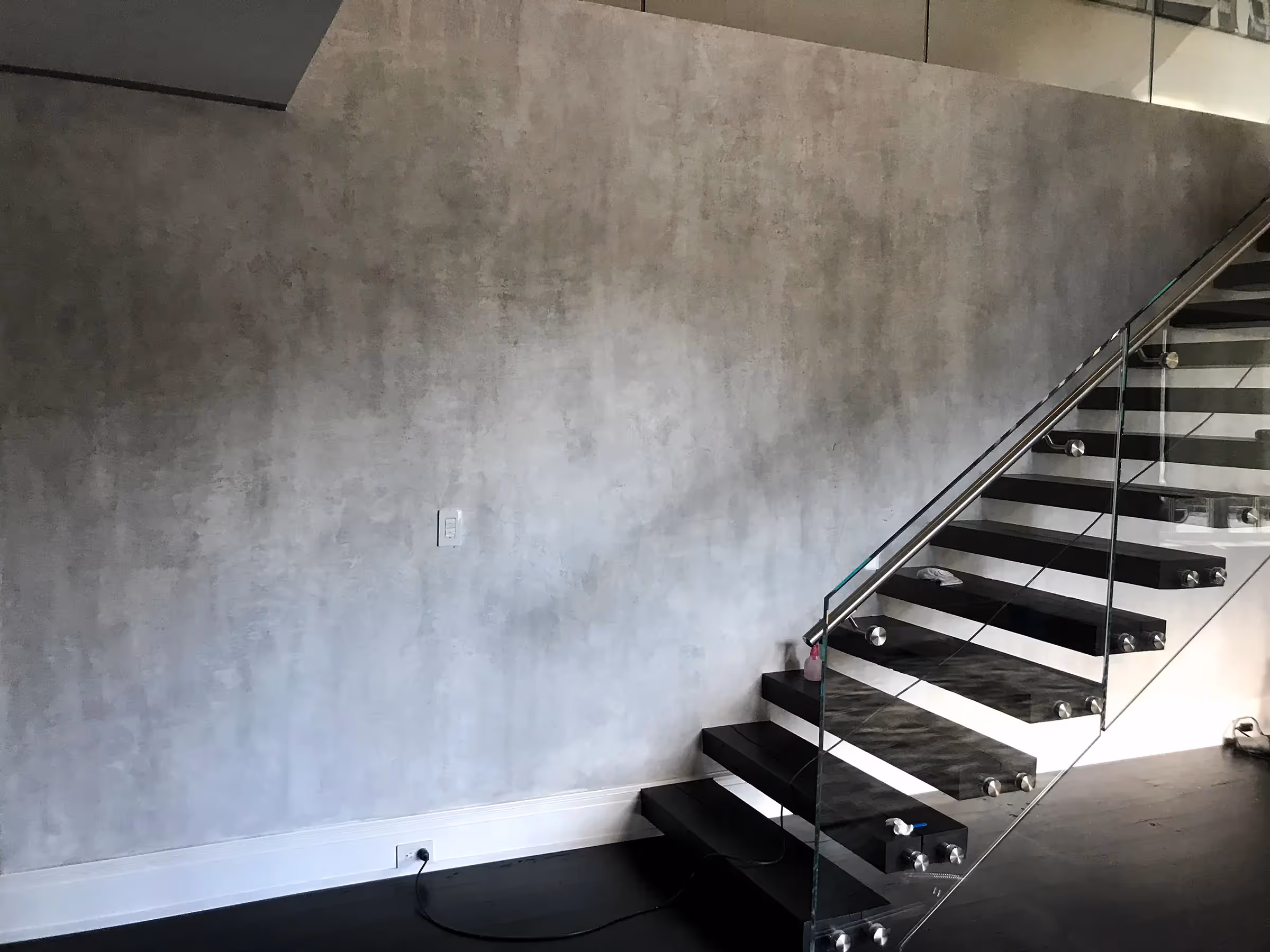 Fantasy Finishes entryway restoration, cabinet repair renovation, interior painting on Long Island New York 631-278-5096