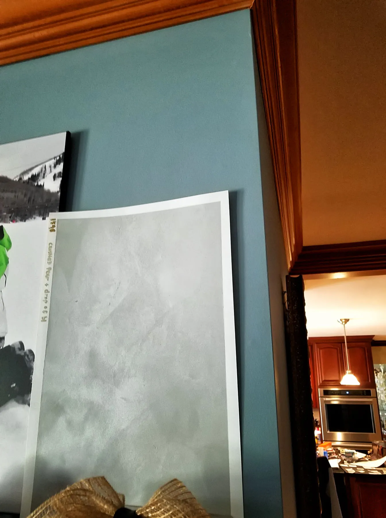 Fantasy Finishes entryway restoration, cabinet repair renovation, interior painting on Long Island New York 631-278-5096