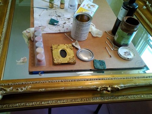 Fantasy Finishes entryway restoration, cabinet repair renovation, interior painting on Long Island New York 631-278-5096