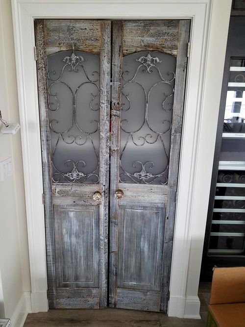 Fantasy Finishes entryway restoration, cabinet repair renovation, interior painting on Long Island New York 631-278-5096