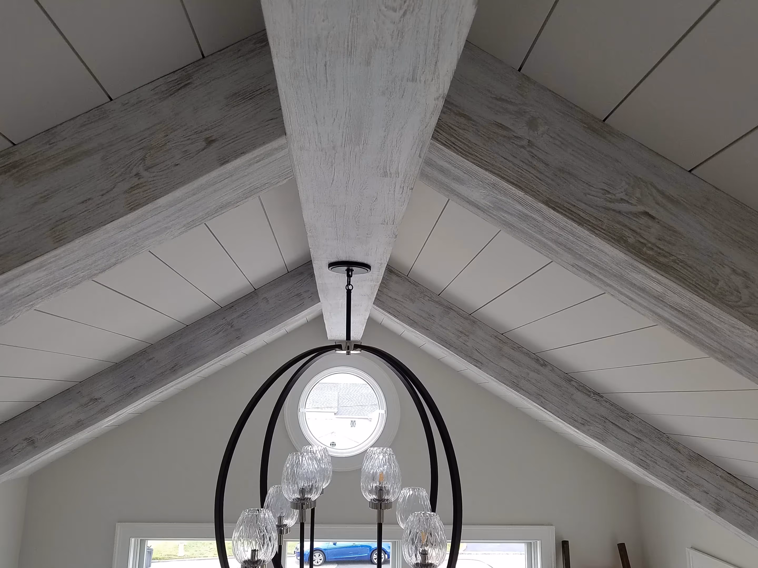 Fantasy Finishes Signature Project—entryway restoration, cabinet repair renovation, interior painting, decorative painting