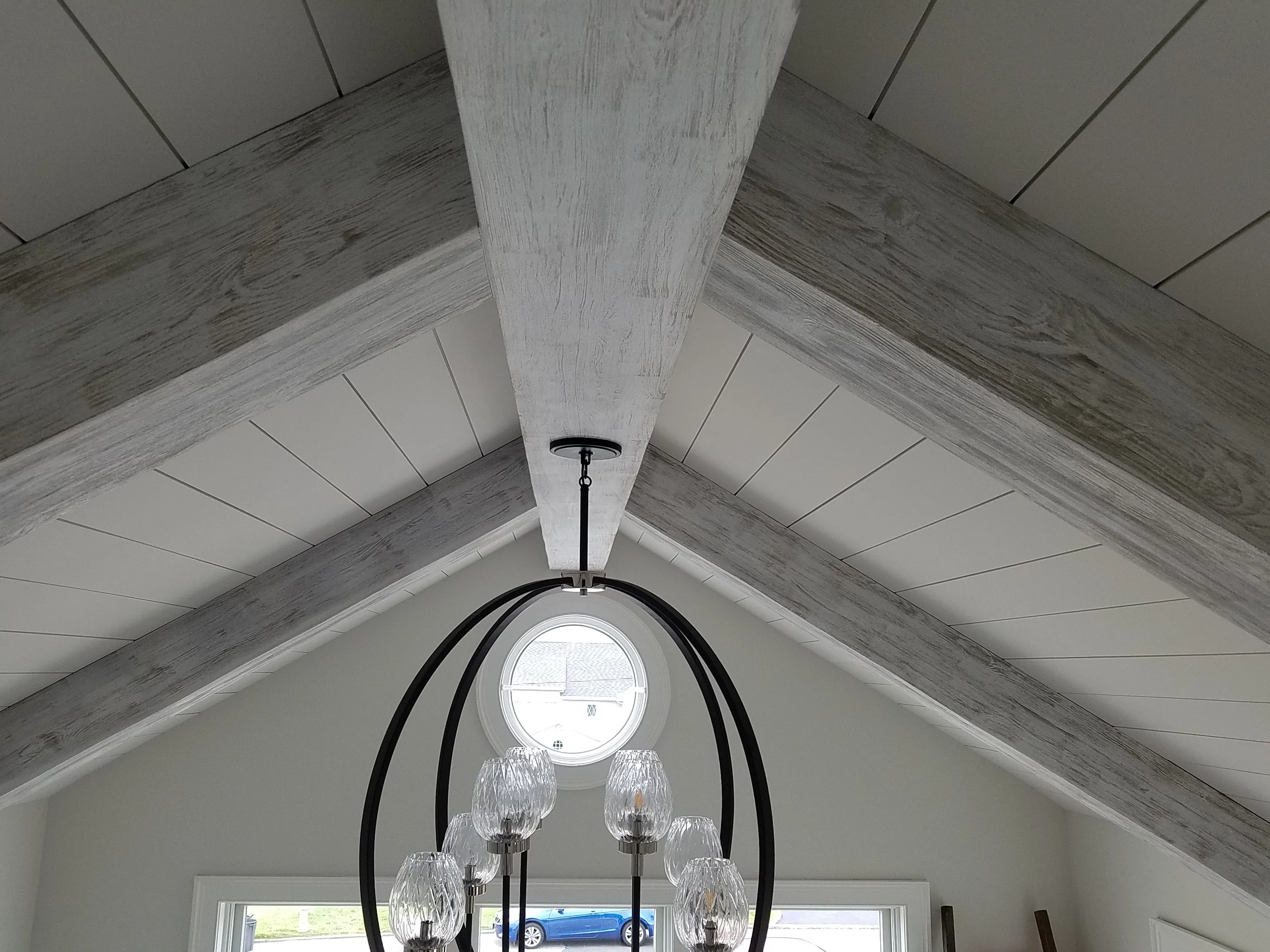 Fantasy Finishes Signature Project—entryway restoration, cabinet repair renovation, interior painting, decorative painting