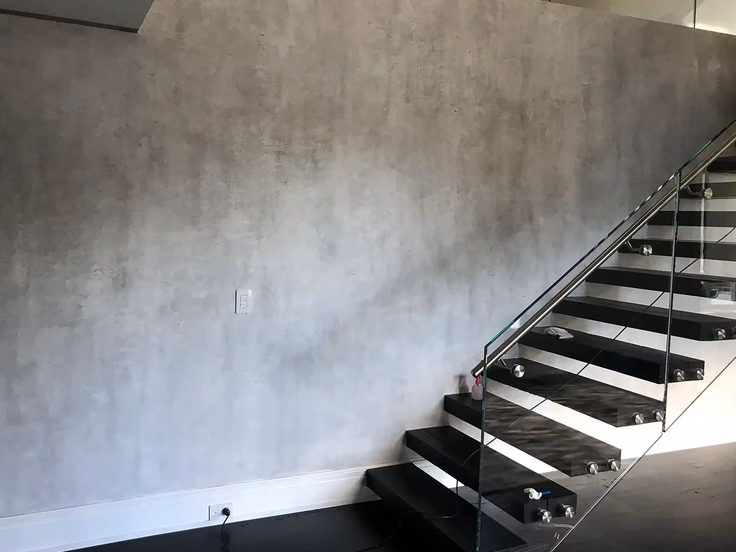 Fantasy Finishes Signature Project—entryway restoration, cabinet repair renovation, decorative painting, interior painting 631-278-5096