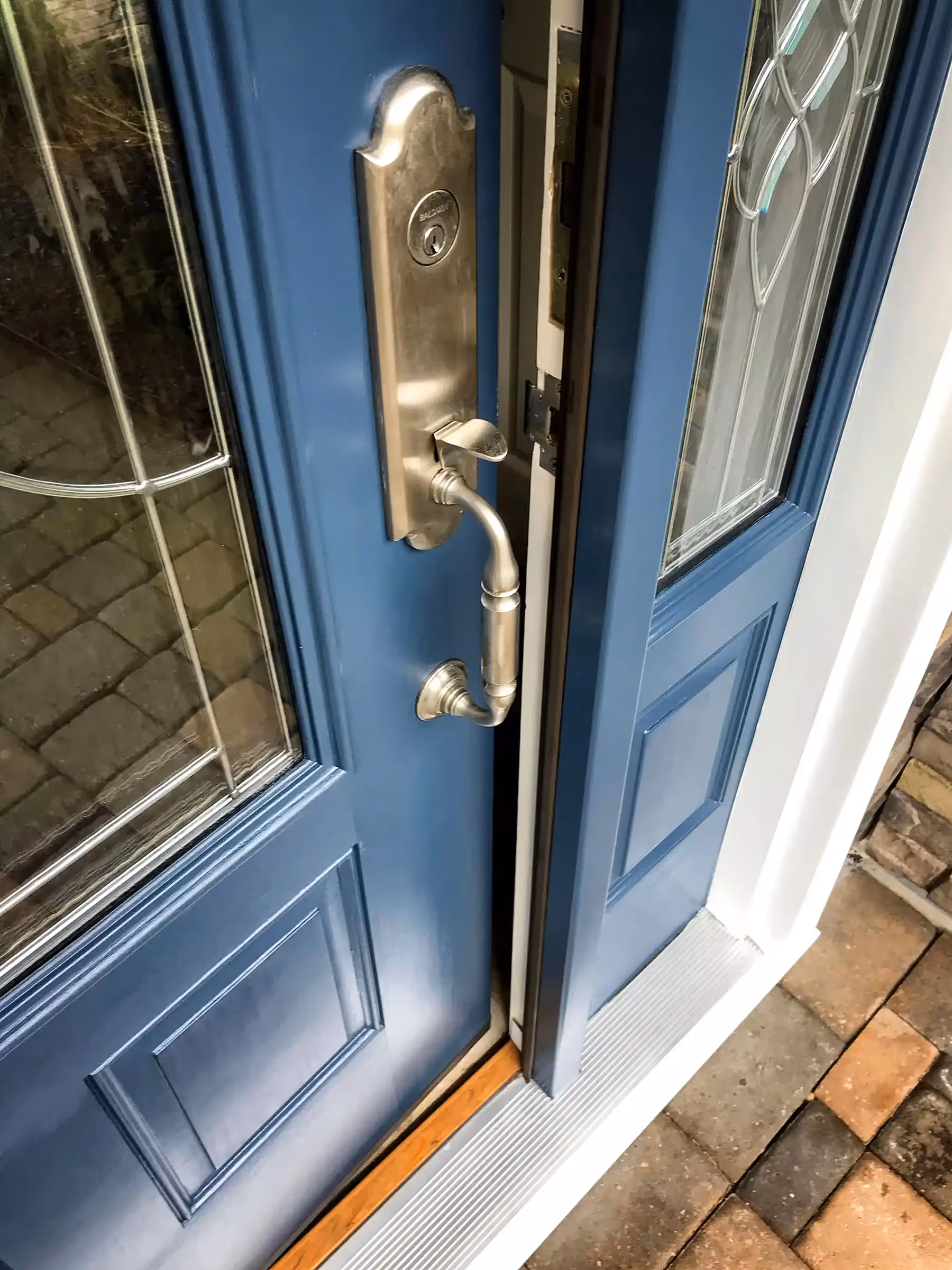 Fantasy Finishes Signature Project—entryway restoration, cabinet repair renovation, decorative painting, interior painting 631-278-5096