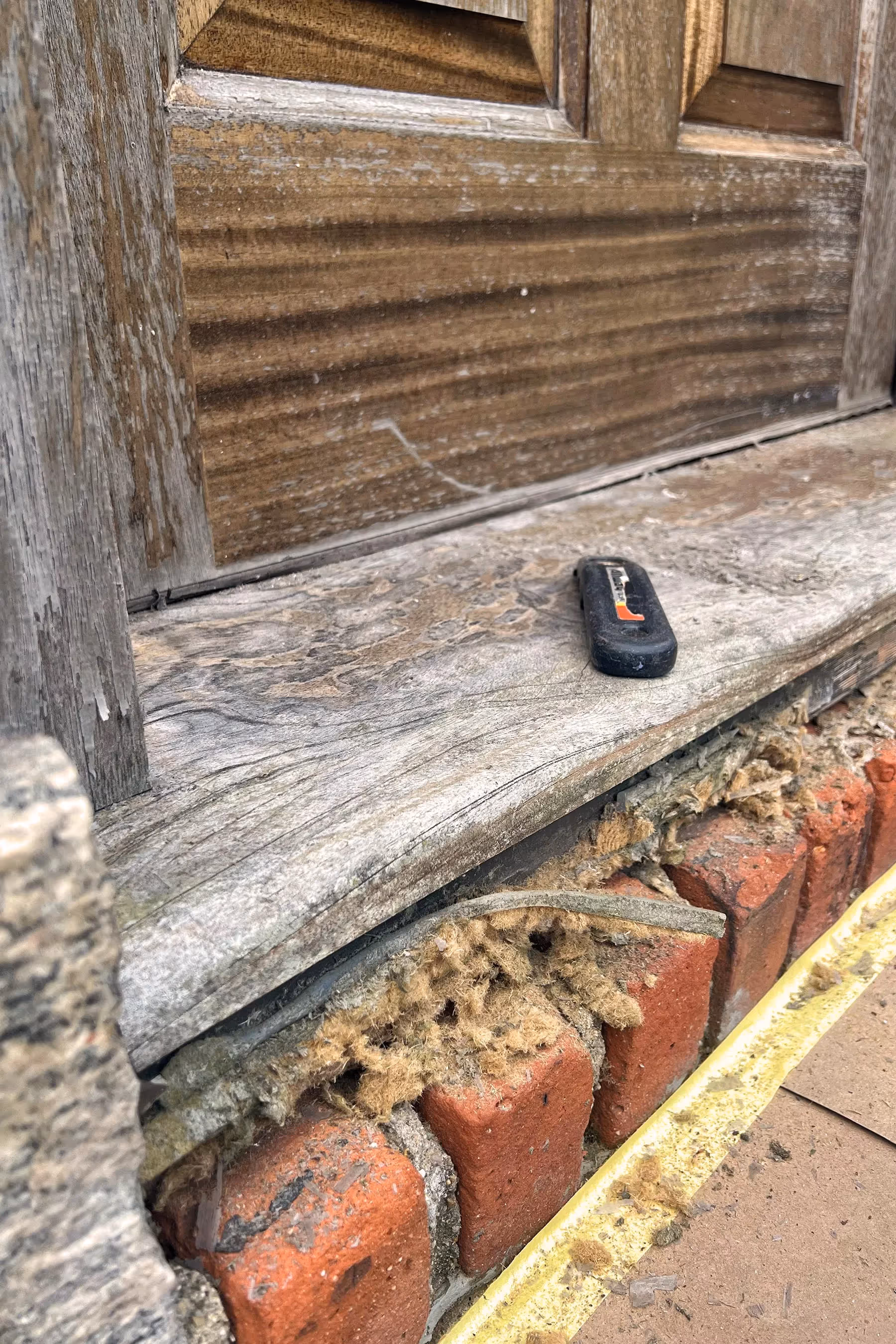 Fantasy Finishes entryway restoration, cabinet repair renovation, interior painting on Long Island New York 631-278-5096