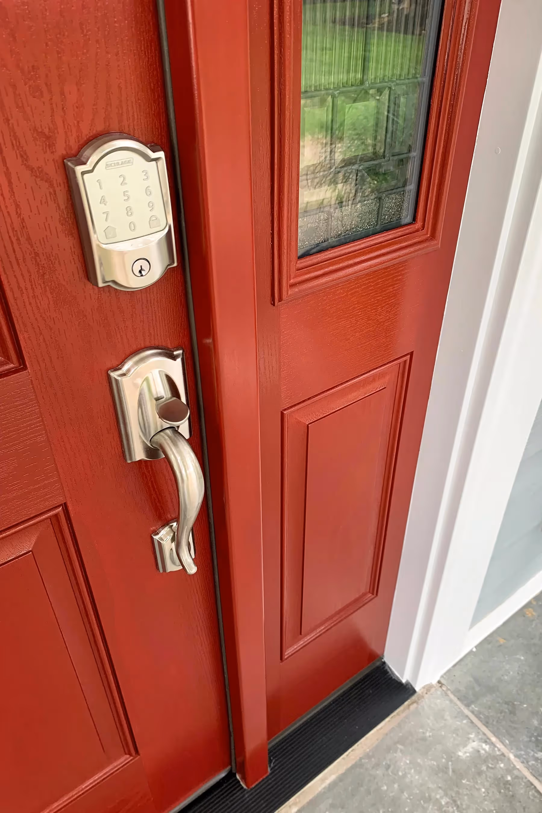 Fantasy Finishes entryway restoration, cabinet repair renovation, interior painting on Long Island New York 631-278-5096