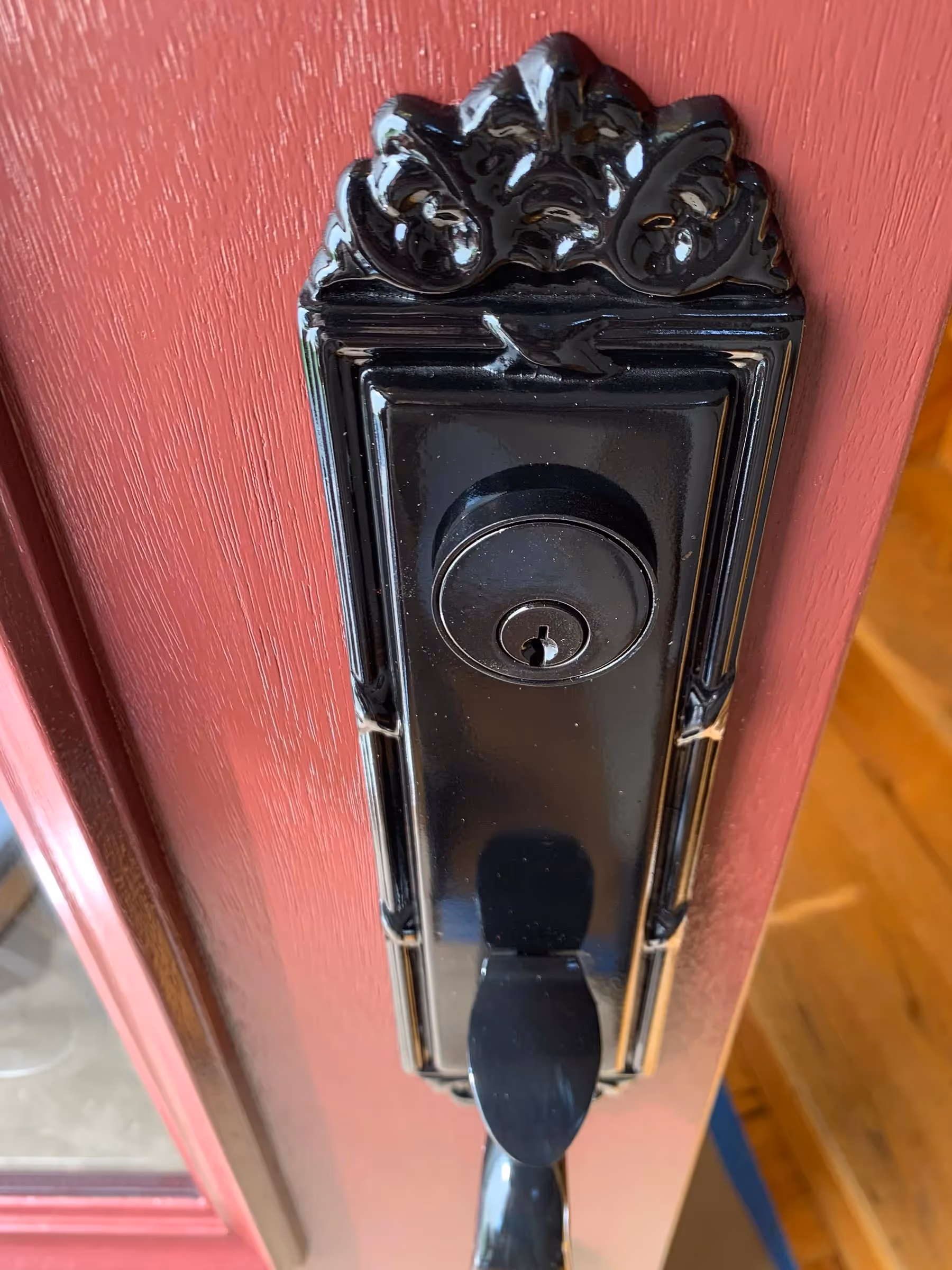 Fantasy Finishes entryway restoration, cabinet repair renovation, interior painting on Long Island New York 631-278-5096