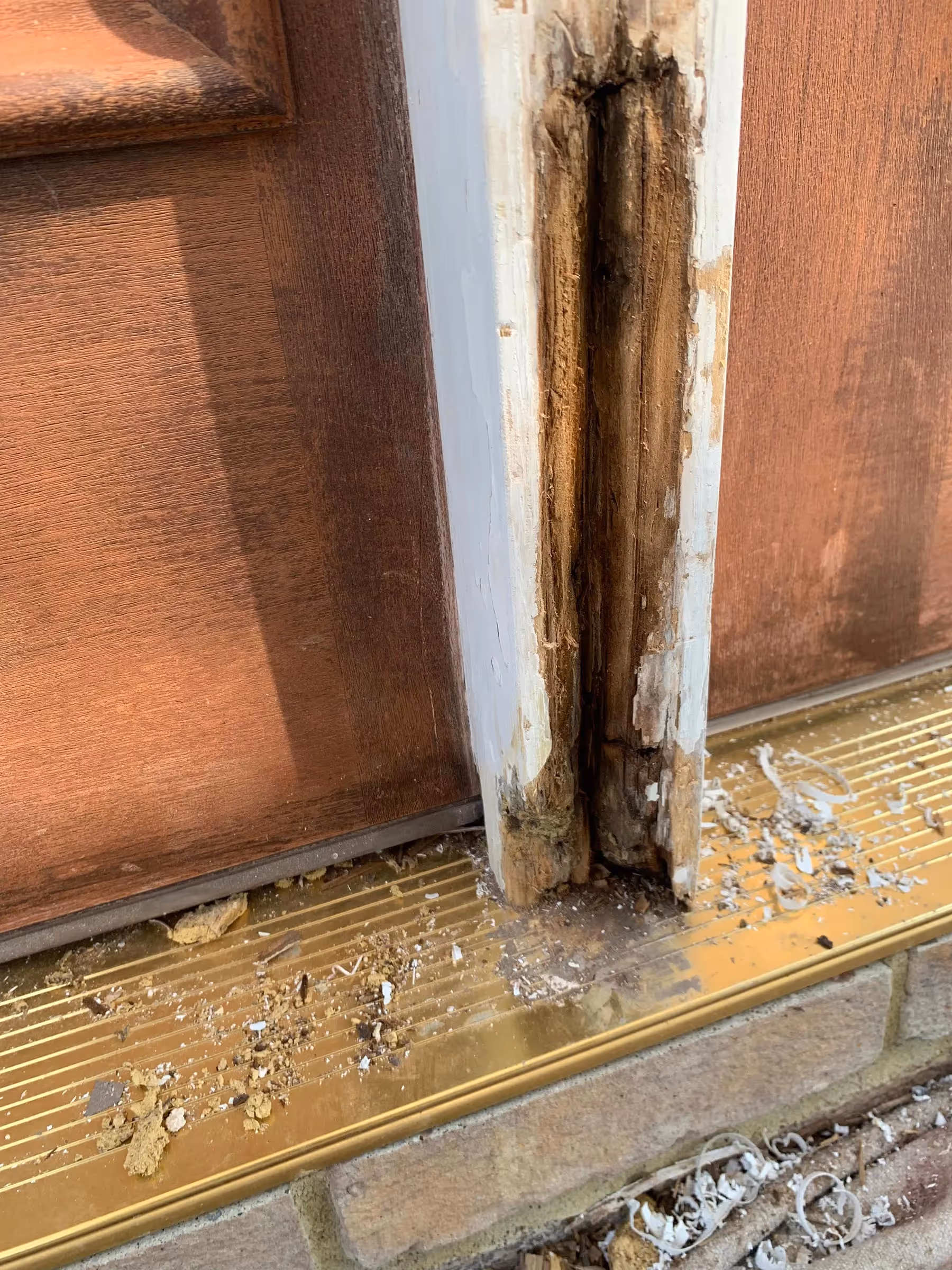 Fantasy Finishes entryway restoration, cabinet repair renovation, interior painting on Long Island New York 631-278-5096