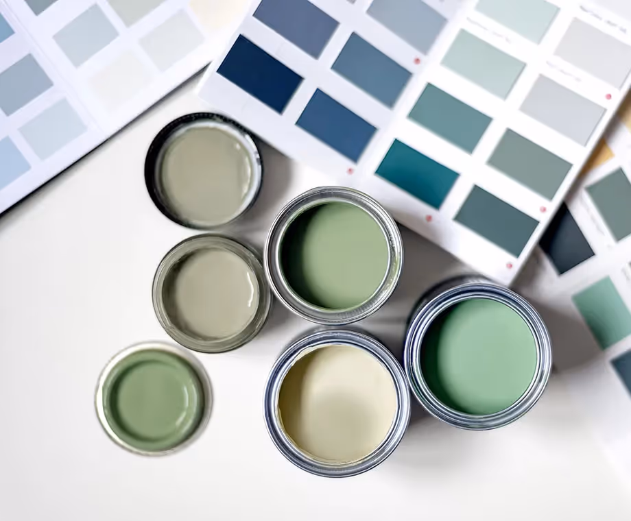 How do I select interior and exterior paint colors?