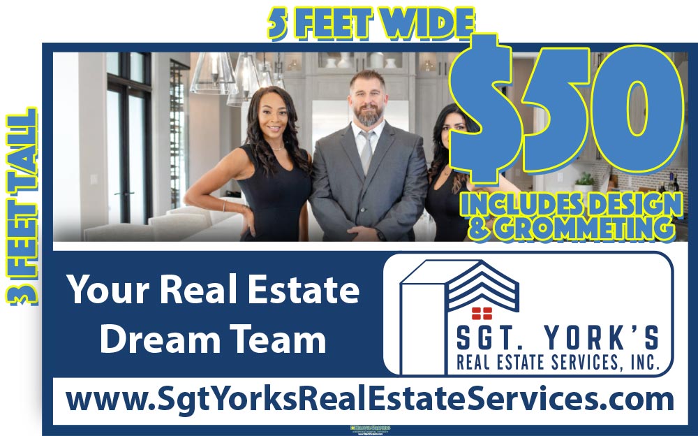 Sgt Yorks Real Estate Services 3x5 Banner